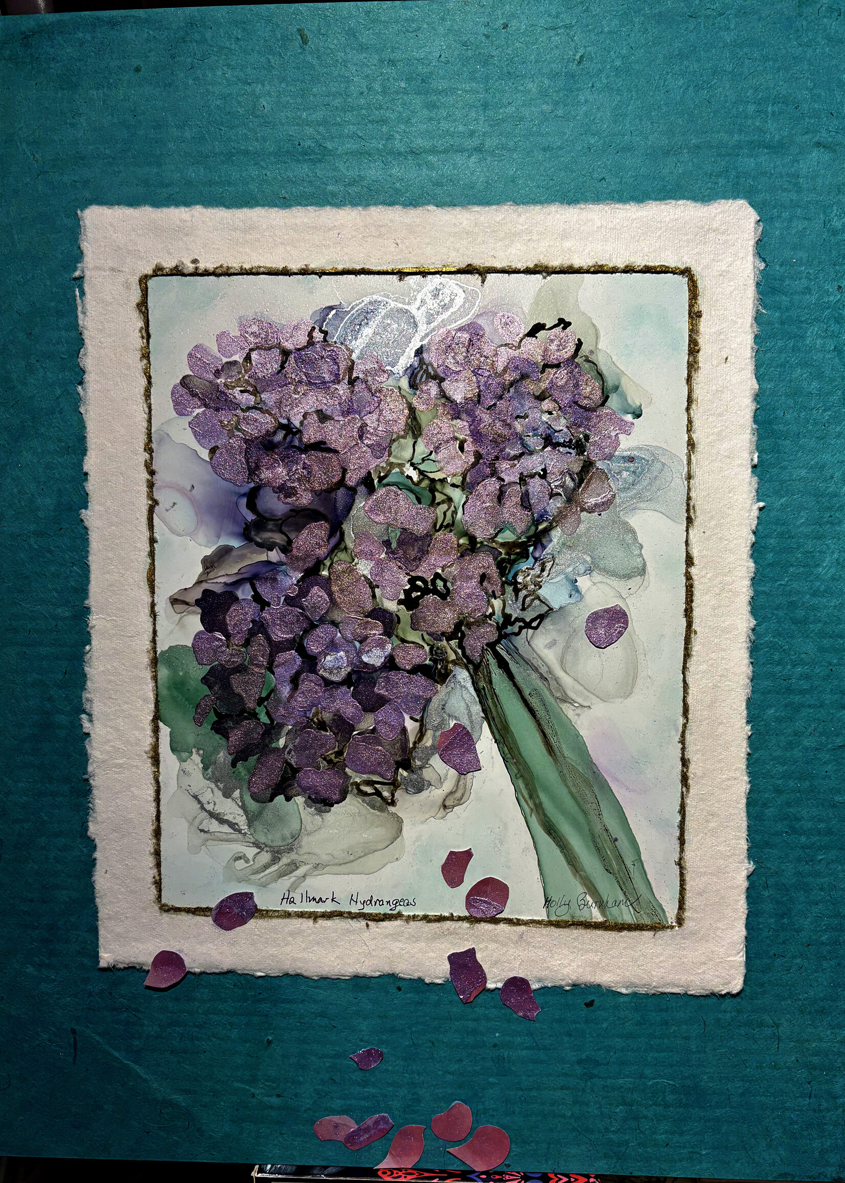 Holly Burnham Hallmark Hydrangeas 9 x 12 Muse Gallery