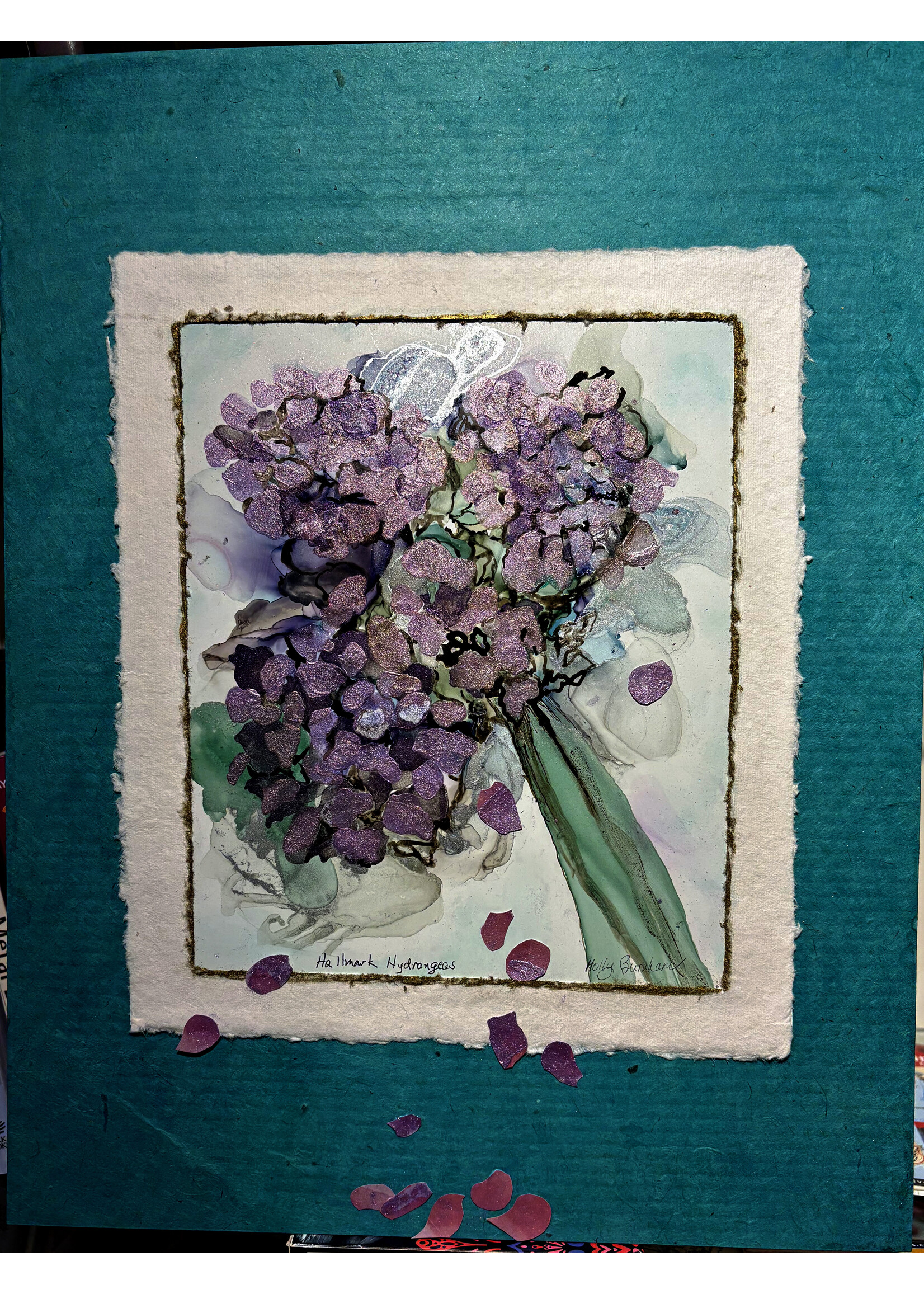Holly Burnham Hallmark Hydrangeas 9 x 12 Muse Gallery