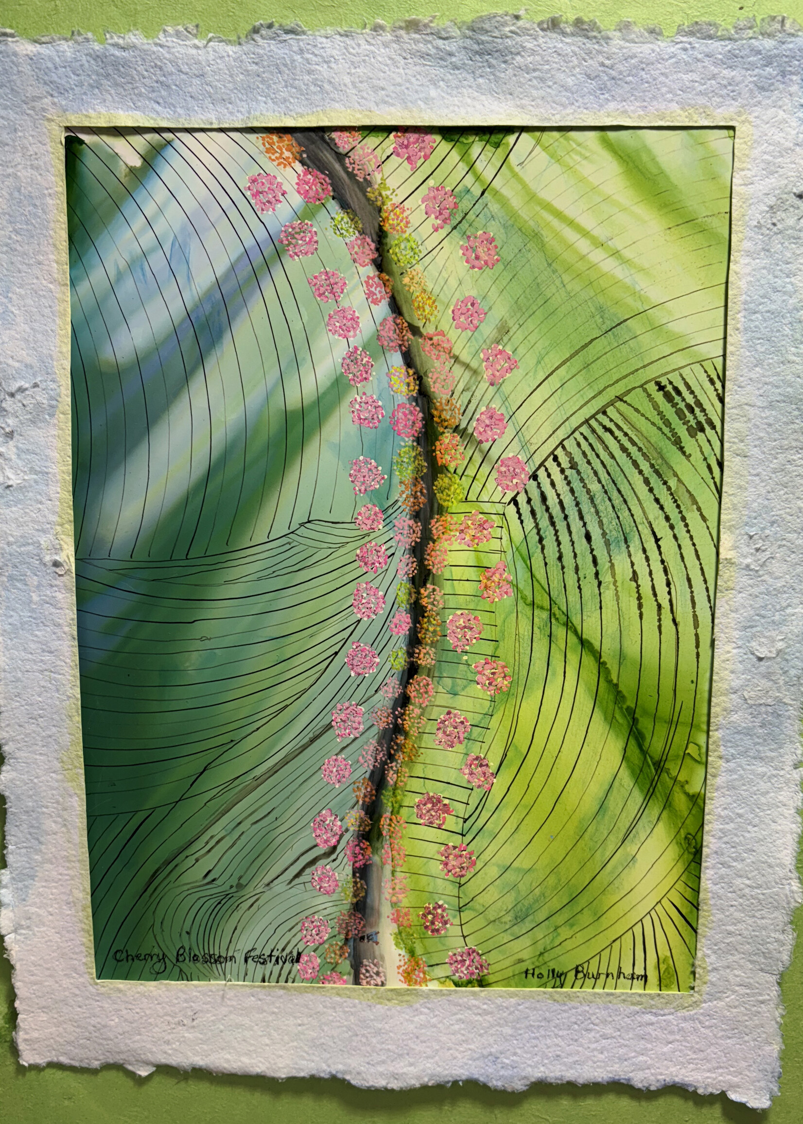 Holly Burnham Cherry Blossom Festival 9 x 12 Muse Gallery