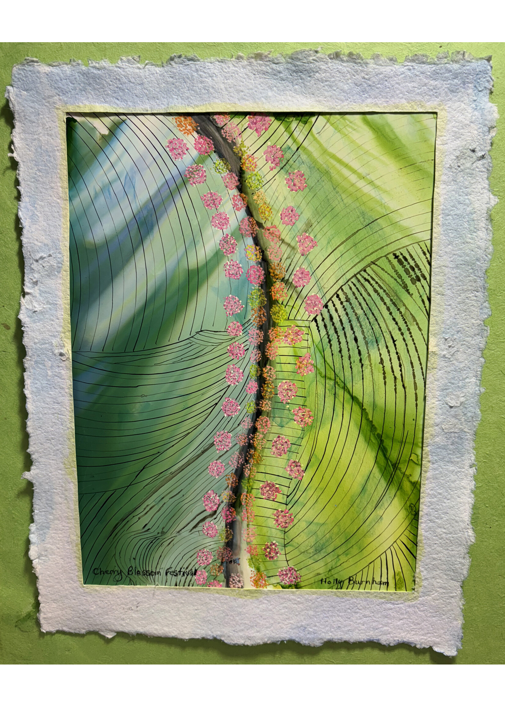 Holly Burnham Cherry Blossom Festival 9 x 12 Muse Gallery