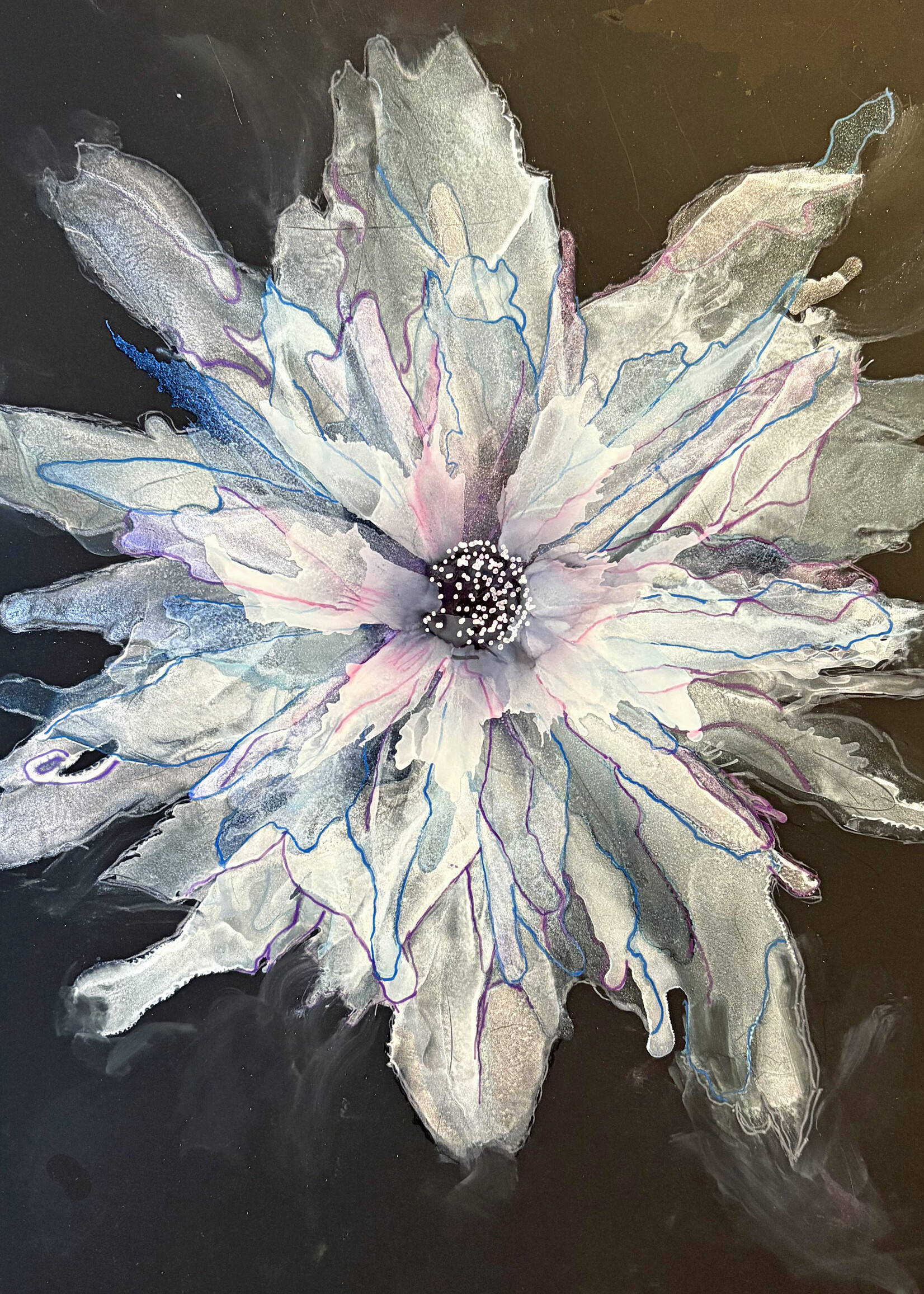 Holly Burnham Ghost Flower 12 x 12 Muse Gallery