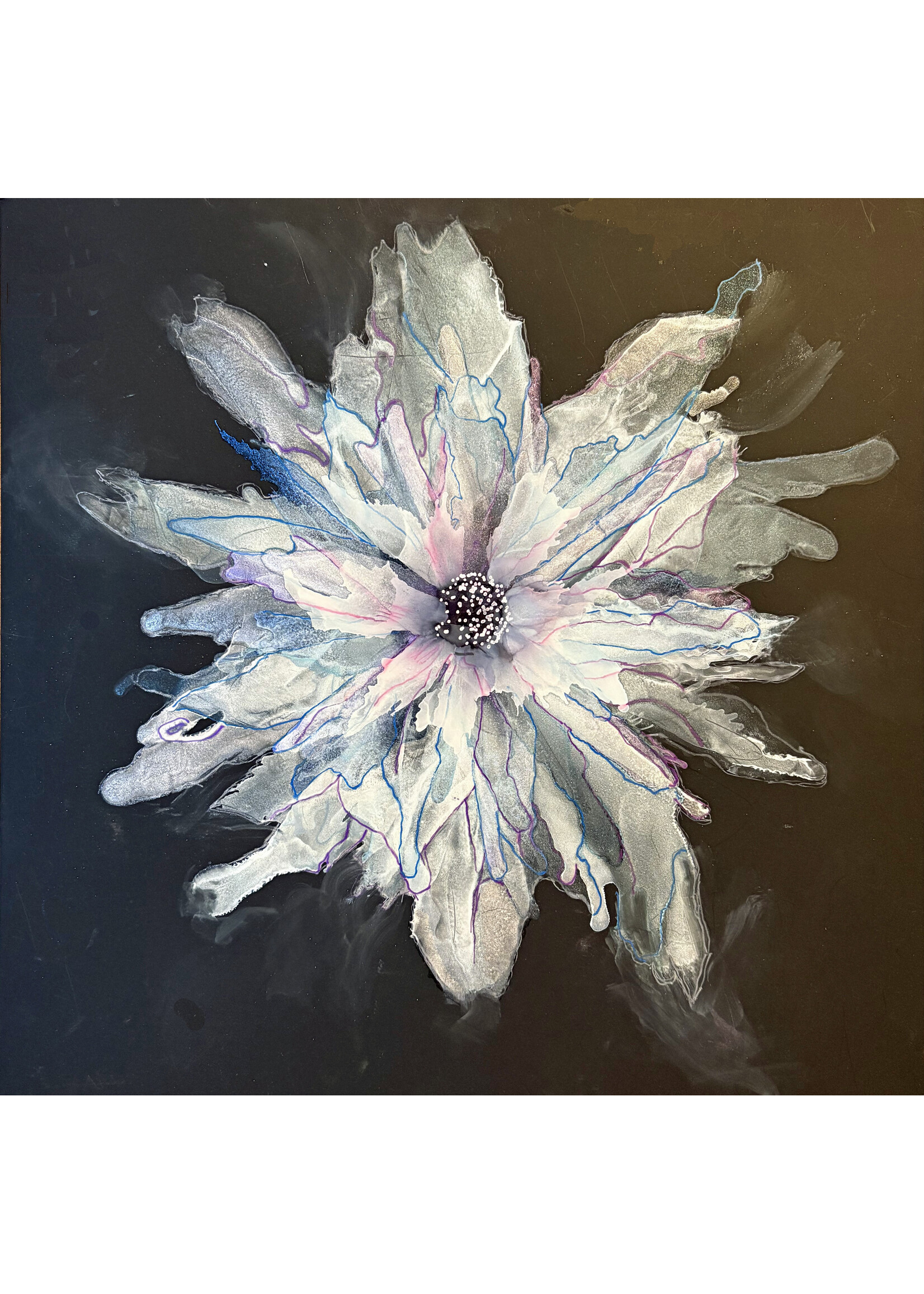 Holly Burnham Ghost Flower 12 x 12 Muse Gallery
