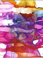 Holly Burnham Girl Behind the Screen 6 x 6 Muse Gallery