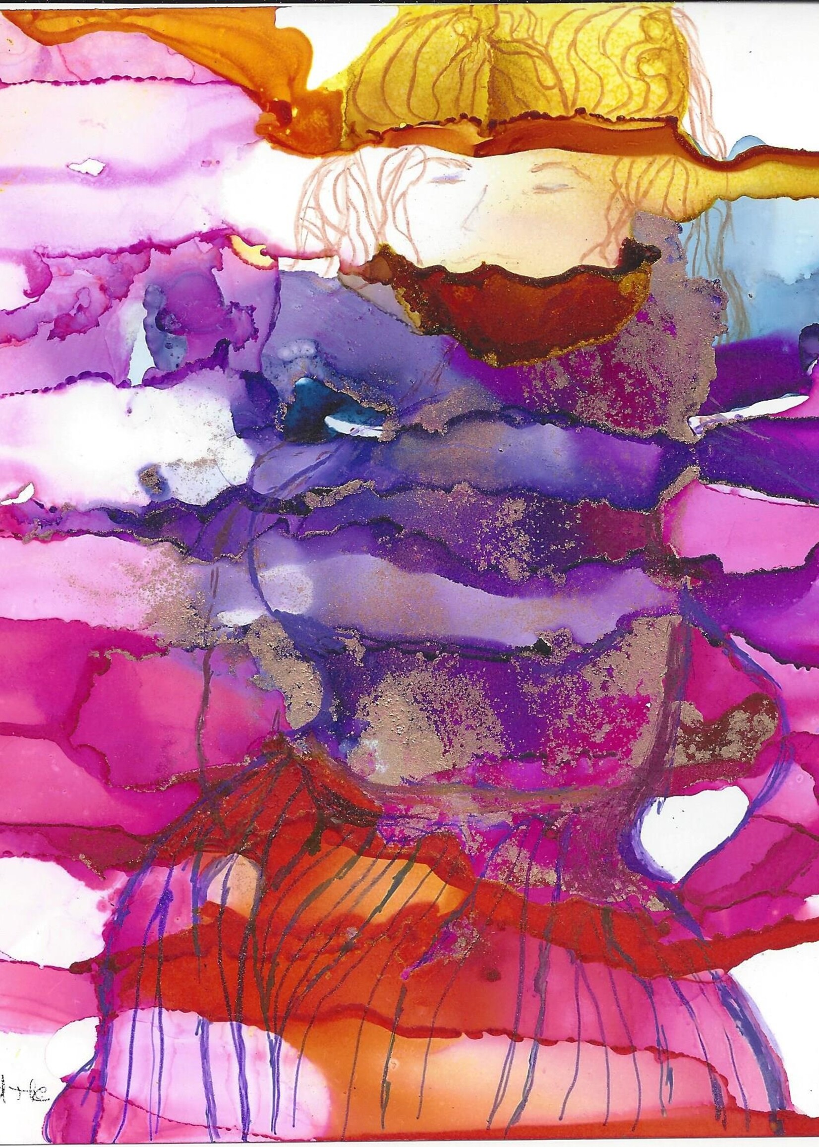 Holly Burnham Girl Behind the Screen 6 x 6 Muse Gallery