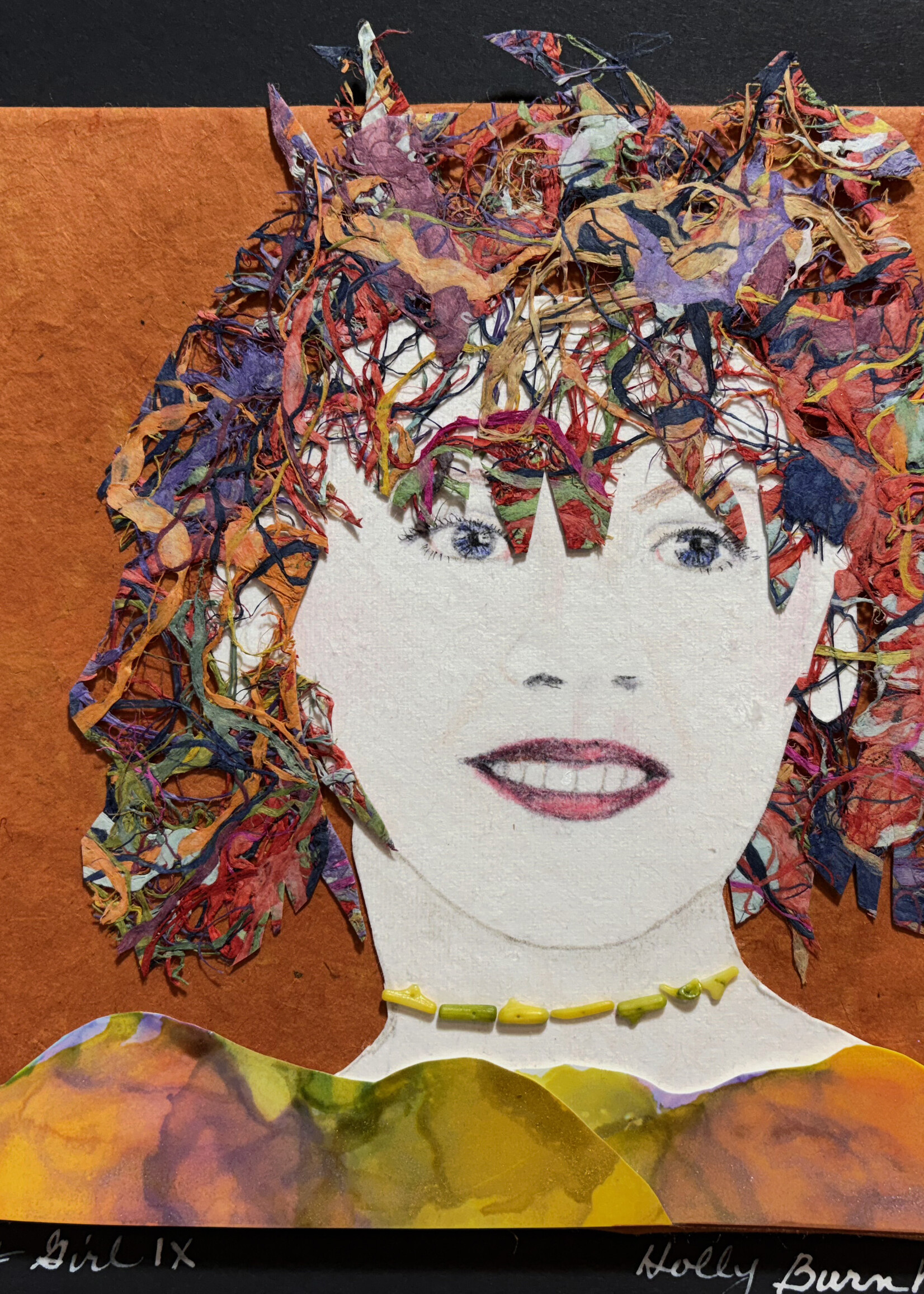 Holly Burnham Meme Girl IX - Tangled Hair 10.5 x 10.5 Muse Gallery