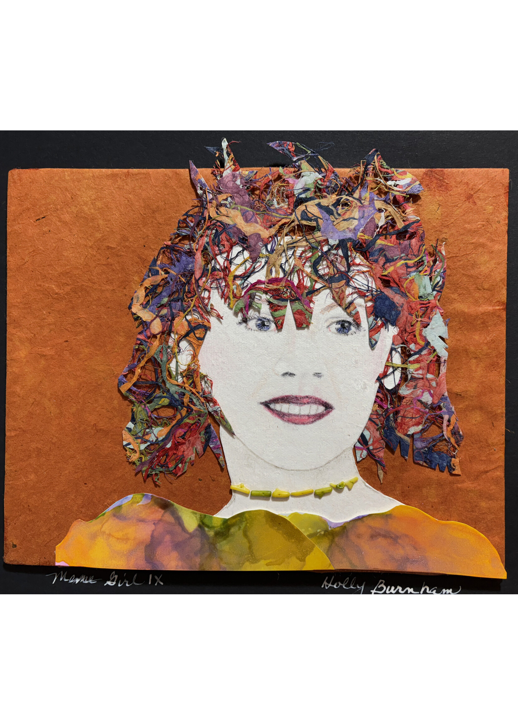 Holly Burnham Meme Girl IX - Tangled Hair 10.5 x 10.5 Muse Gallery