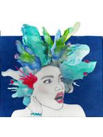 Holly Burnham Meme Girl I - Succulent Hair 10.5 x 10.5 Muse Gallery
