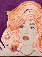 Holly Burnham Meme Girl V - Orange Hair 10.5 x 10.5 Muse Gallery