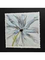 Holly Burnham Blue Lily Flower 7.5 x 7.5 Muse Gallery