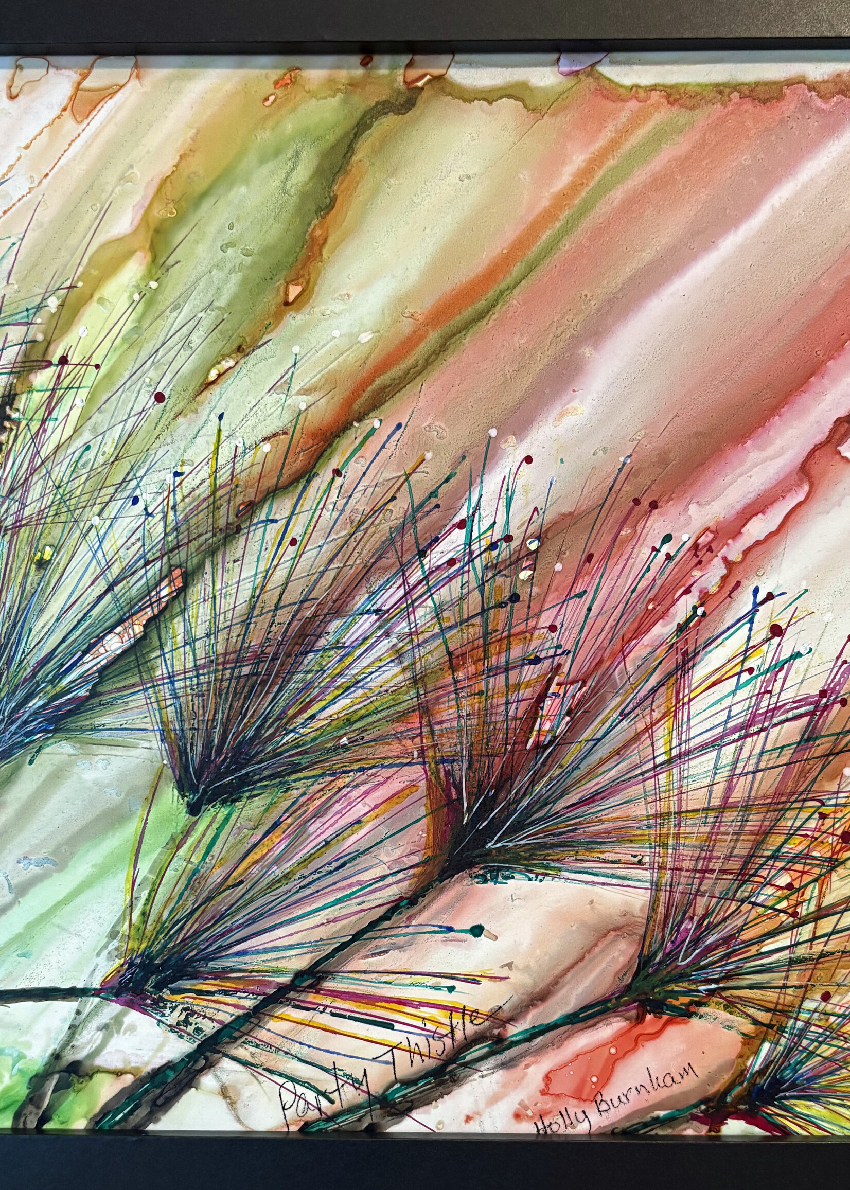 Holly Burnham Party Thistle 9 x 9 Muse Gallery