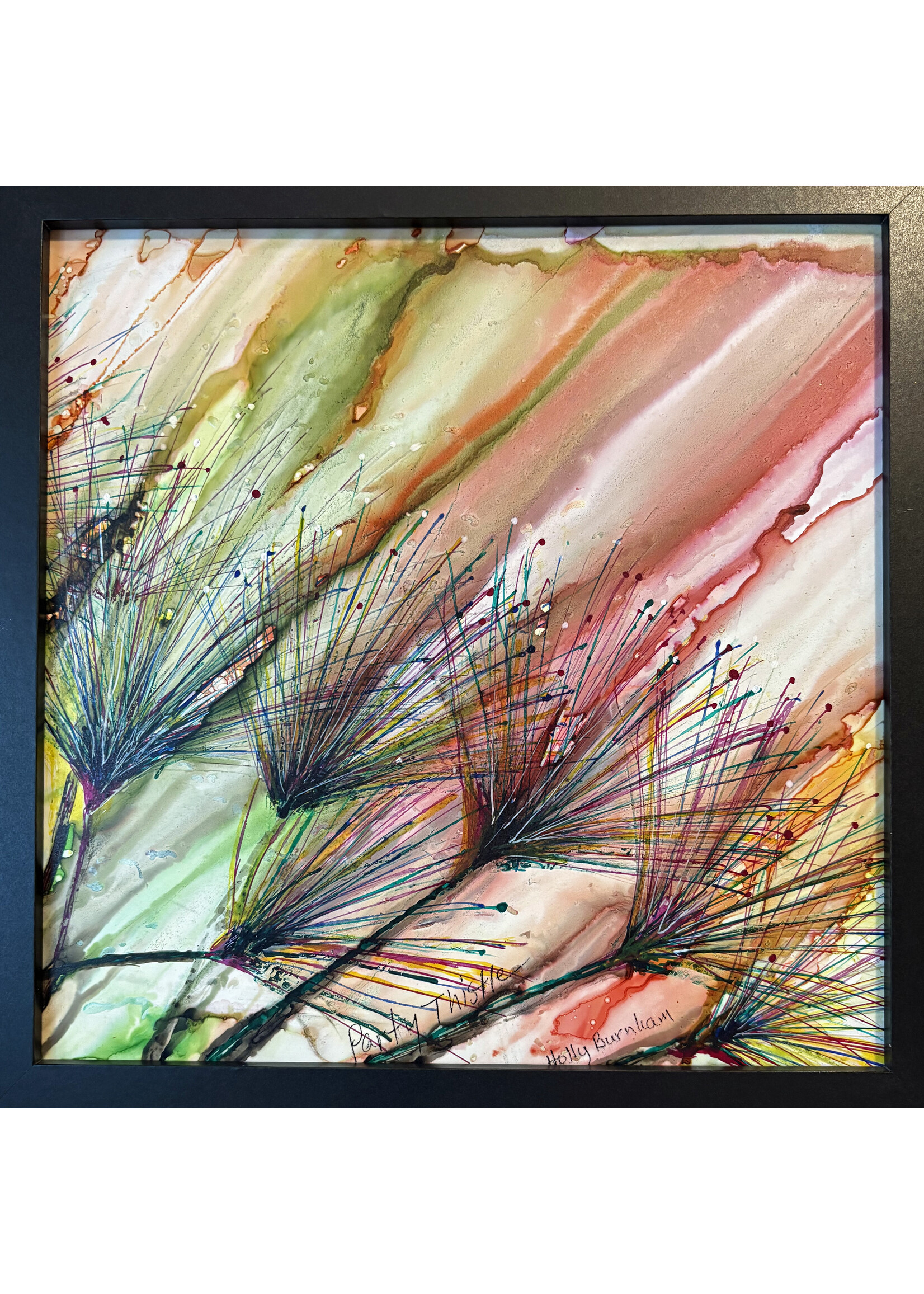 Holly Burnham Party Thistle 9 x 9 Muse Gallery
