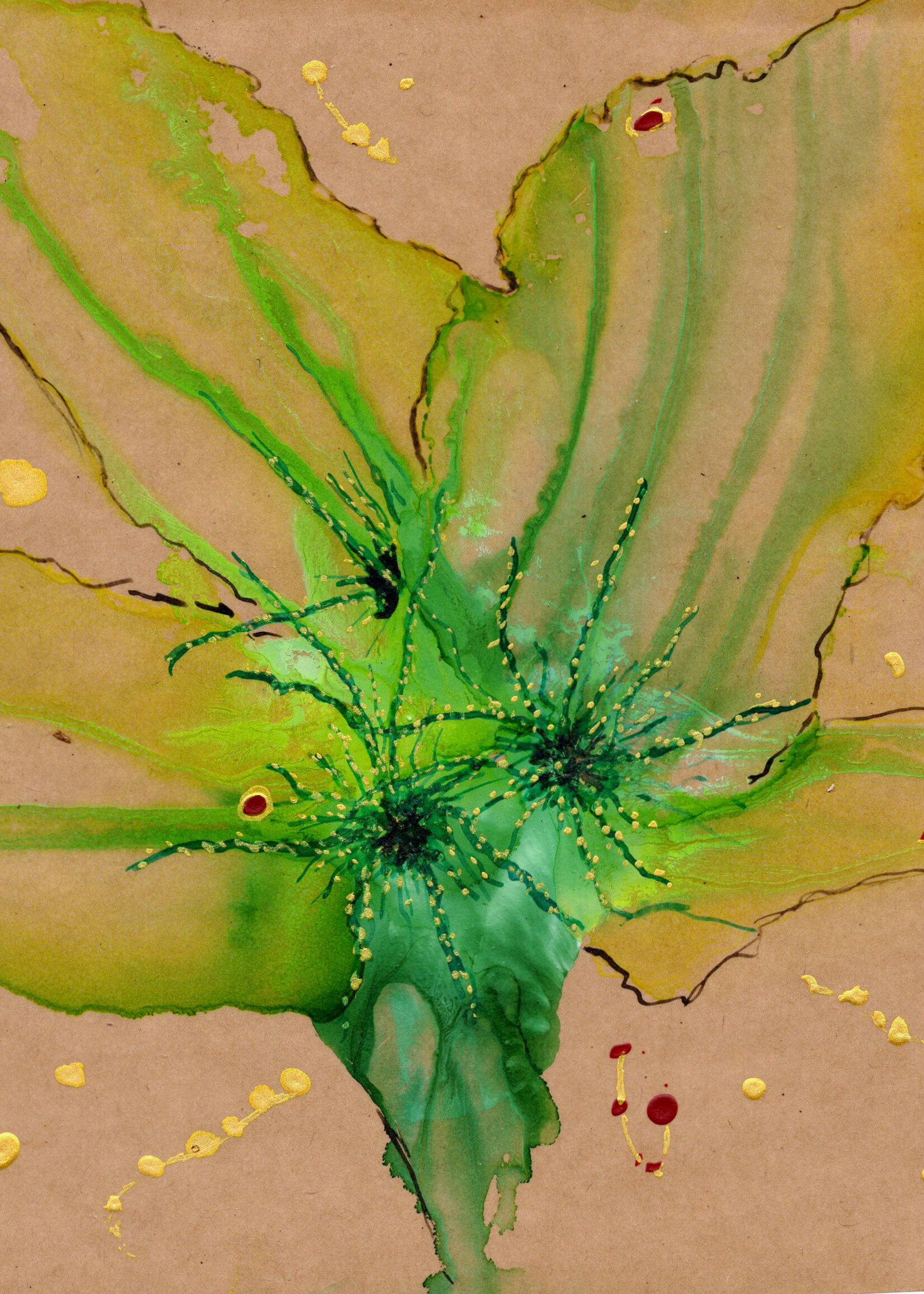 Holly Burnham Yellow Irises 8.5 x 7.75 Muse Gallery