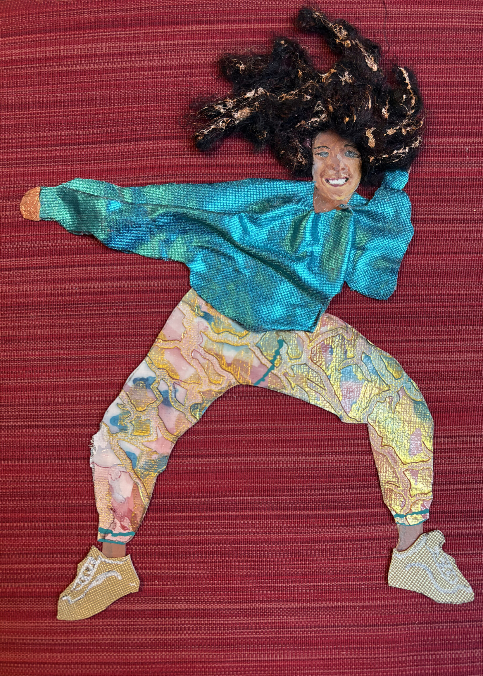 Holly Burnham Hip Hop Dancer on Red 10.5 x 13.5 Muse Gallery