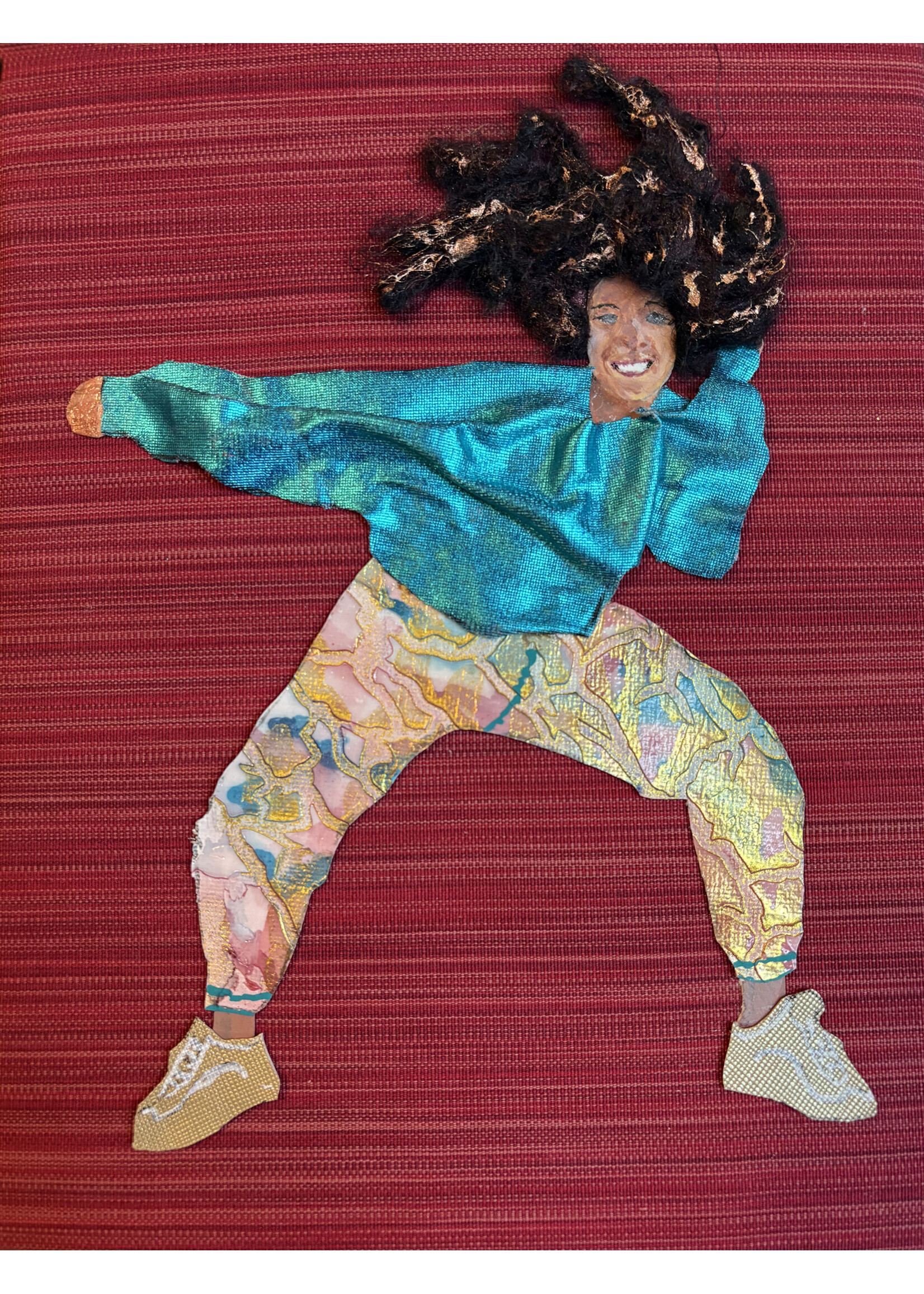 Holly Burnham Hip Hop Dancer on Red 10.5 x 13.5 Muse Gallery