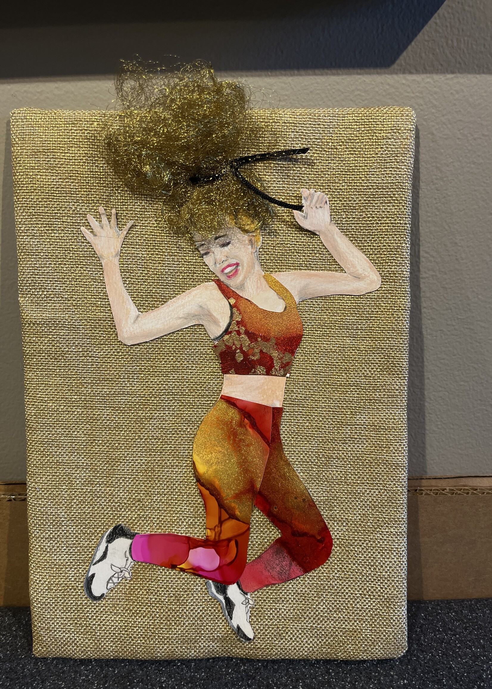 Holly Burnham Hip Hop Dancer in Gold 10.5 x 13.5 Muse Gallery