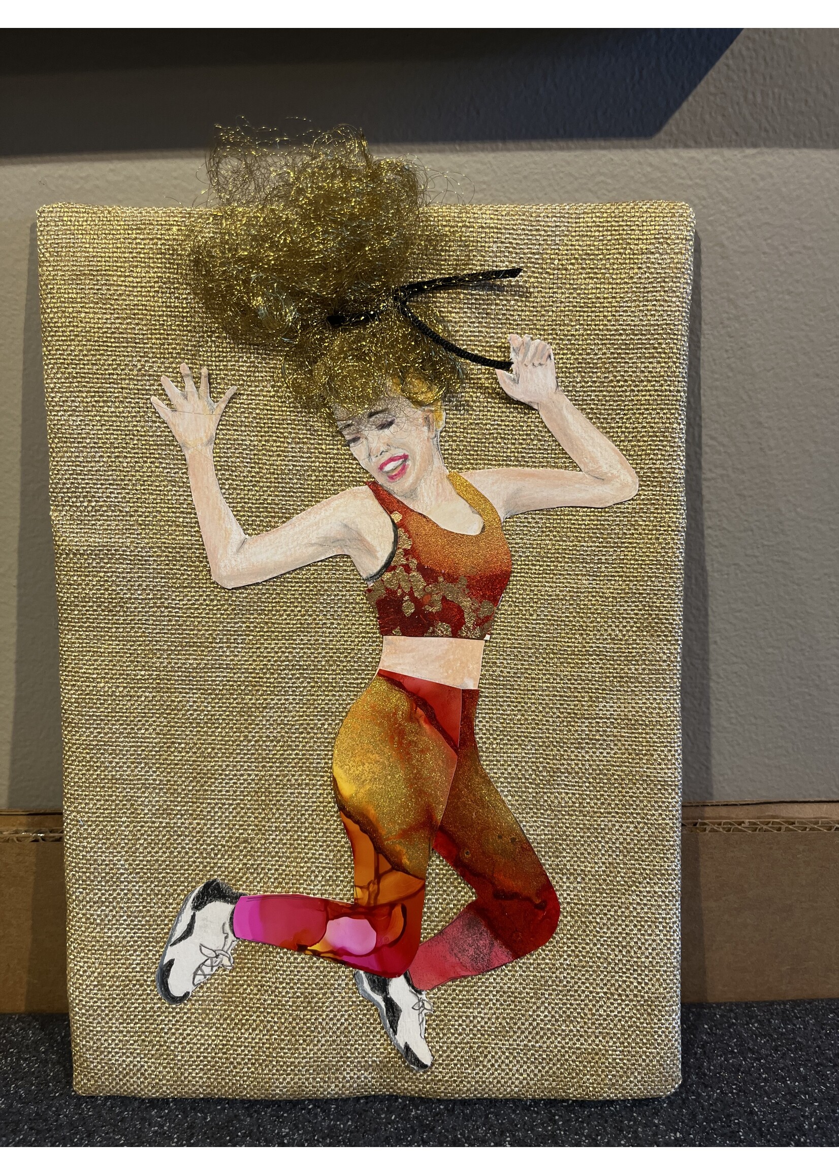Holly Burnham Hip Hop Dancer in Gold 10.5 x 13.5 Muse Gallery