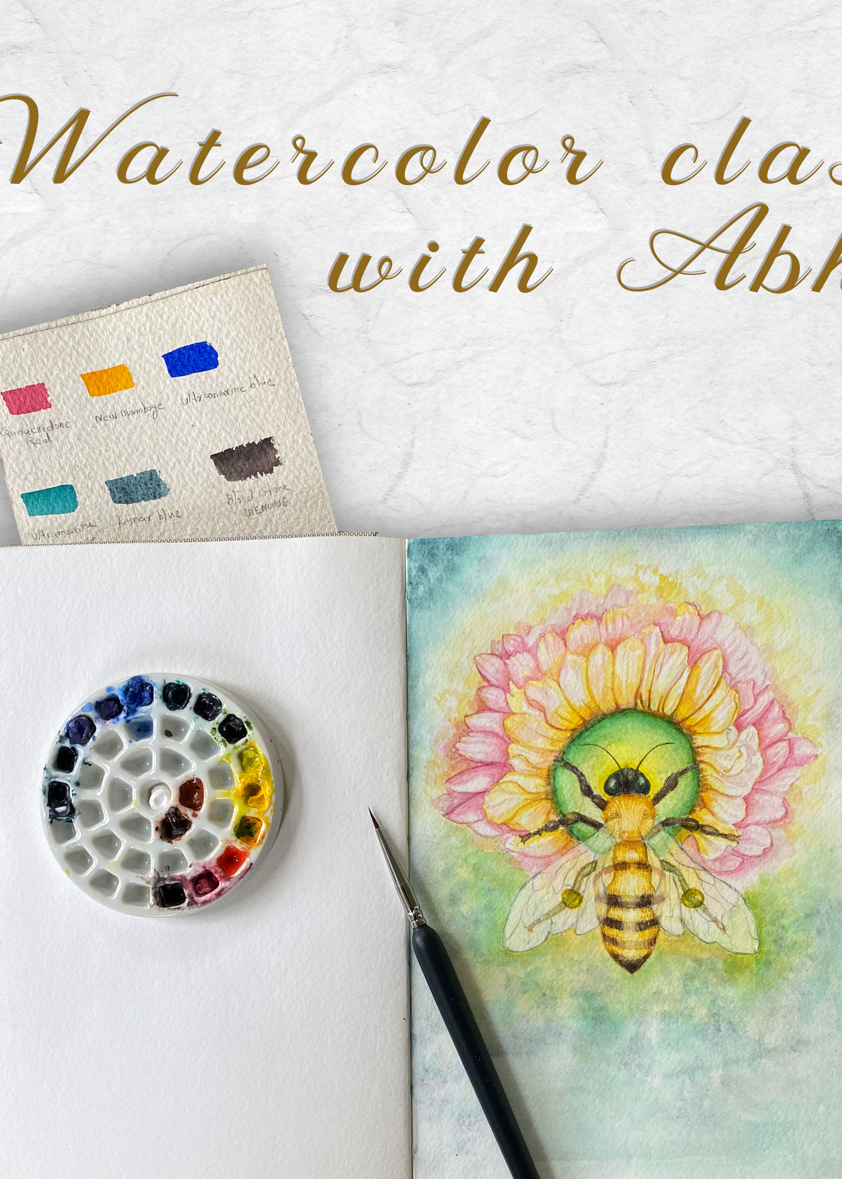 My Muses Card Shop Artful Watercolors ~ A Beginner's Watercolor Workshop with Abhi ( Oct 19 th 2025 )