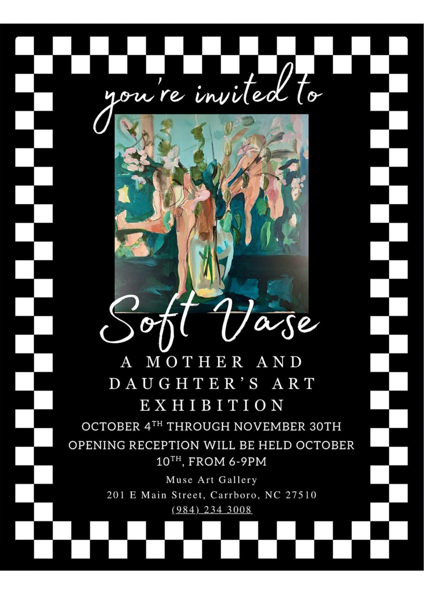 Muse Gallery MUSE Gallery Opening Reception | Soft Vase by kaidy lewis & Madeline Lewis ( October 10th )