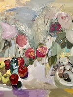 Kaidy Lewis Soft Vase Soft Prayer 37” x 49” MUSE Gallery
