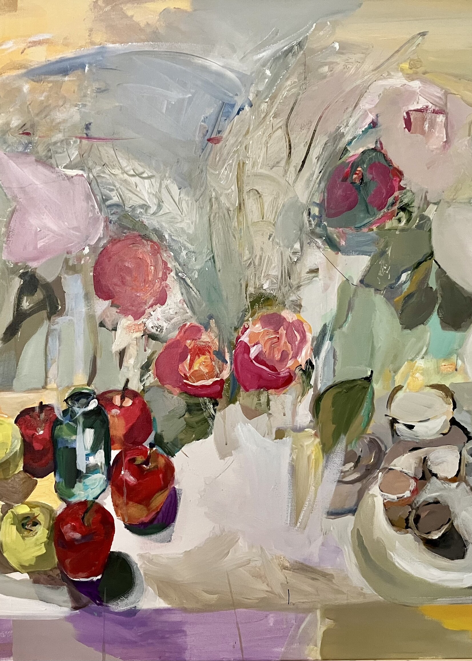 Kaidy Lewis Soft Vase Soft Prayer 37” x 49” MUSE Gallery