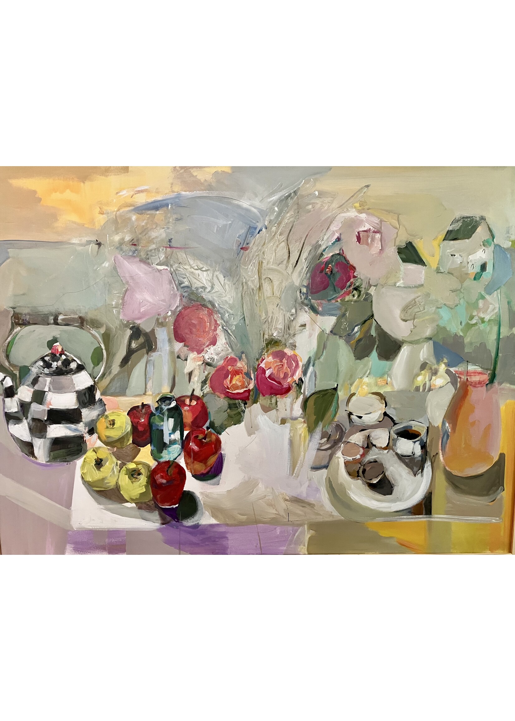 Kaidy Lewis Soft Vase Soft Prayer 37” x 49” MUSE Gallery