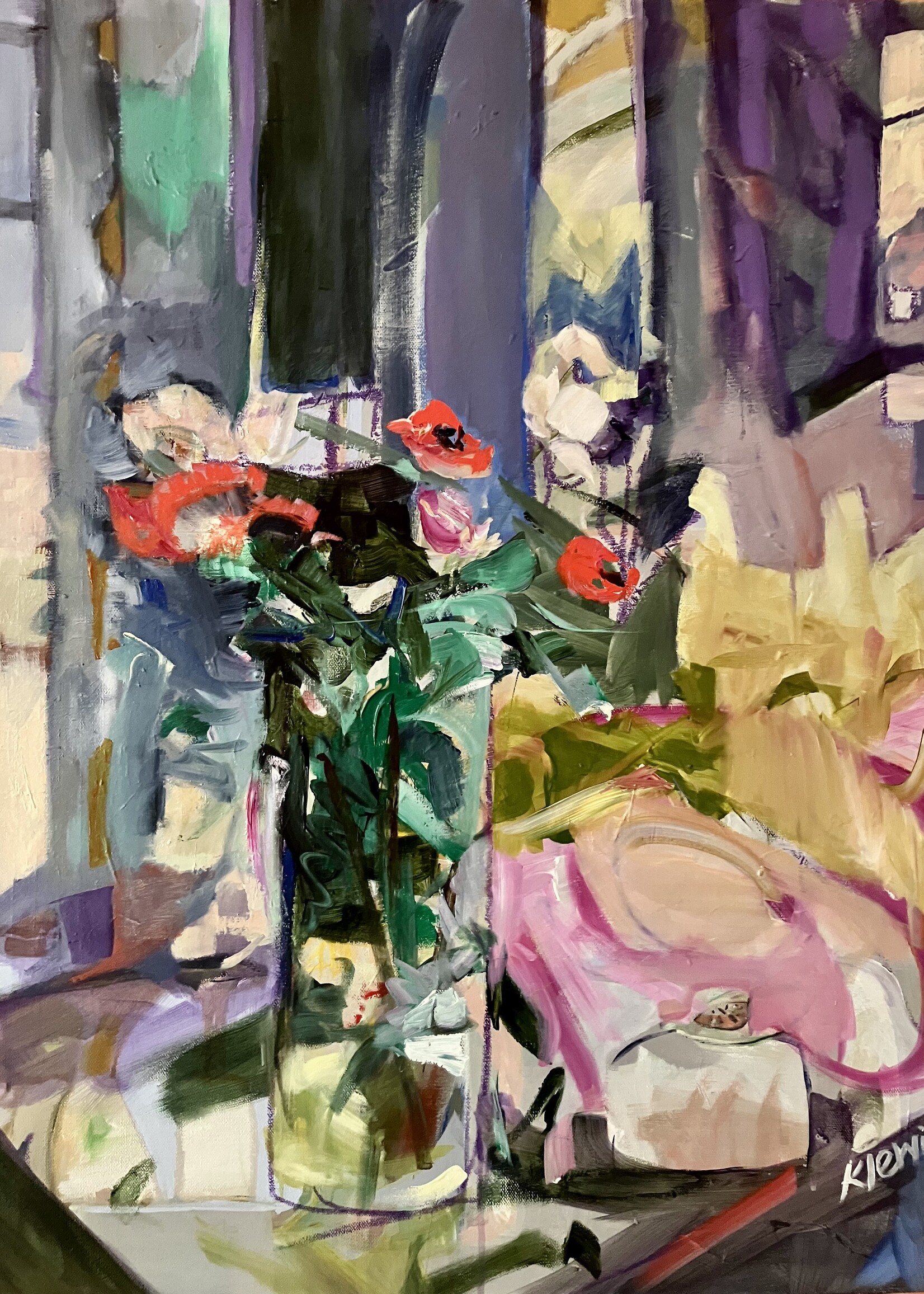 Kaidy Lewis Soft Vase Soft Presence 30” x 24” MUSE Gallery