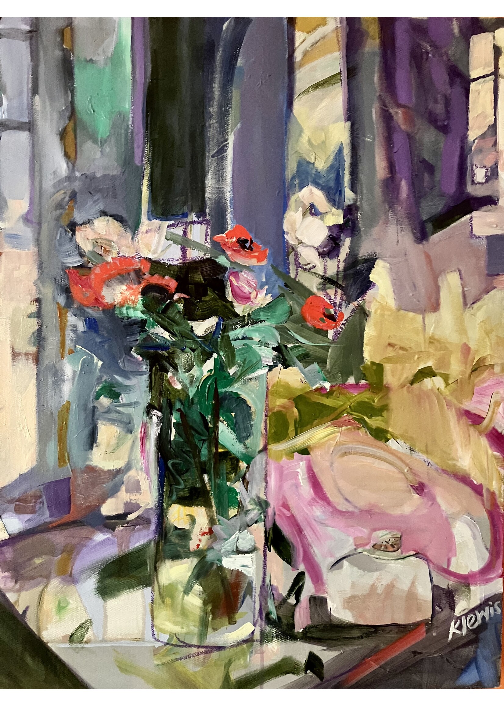 Kaidy Lewis Soft Vase Soft Presence 30” x 24” MUSE Gallery