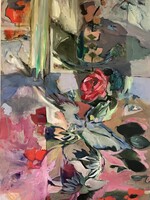 Kaidy Lewis Soft Vase Soft Reverence 36” x 24” MUSE Gallery