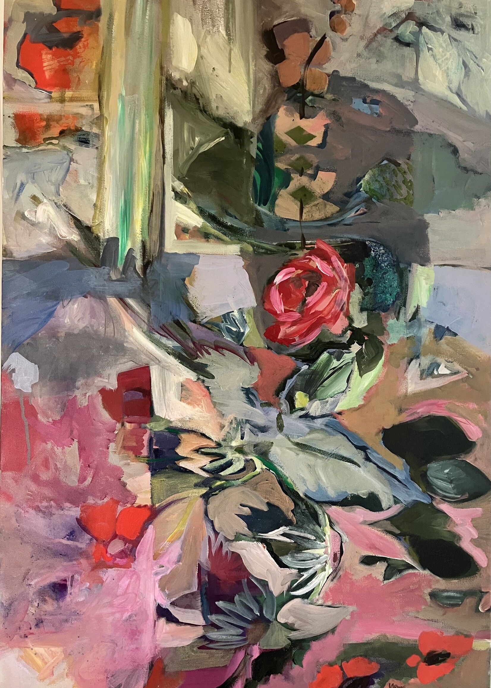 Kaidy Lewis Soft Vase Soft Reverence 36” x 24” MUSE Gallery