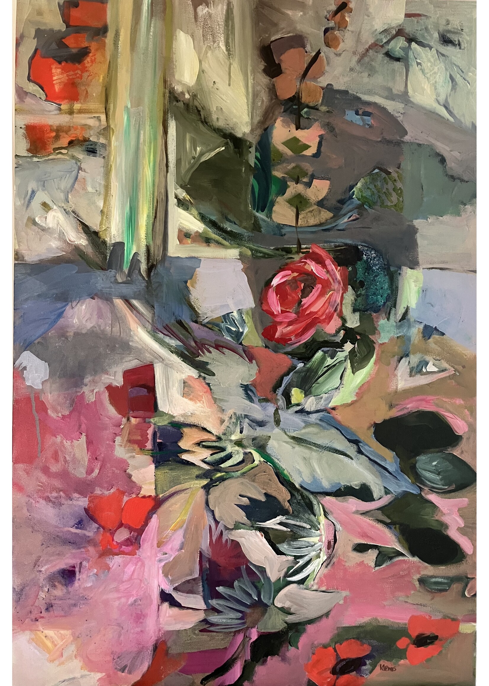 Kaidy Lewis Soft Vase Soft Reverence 36” x 24” MUSE Gallery