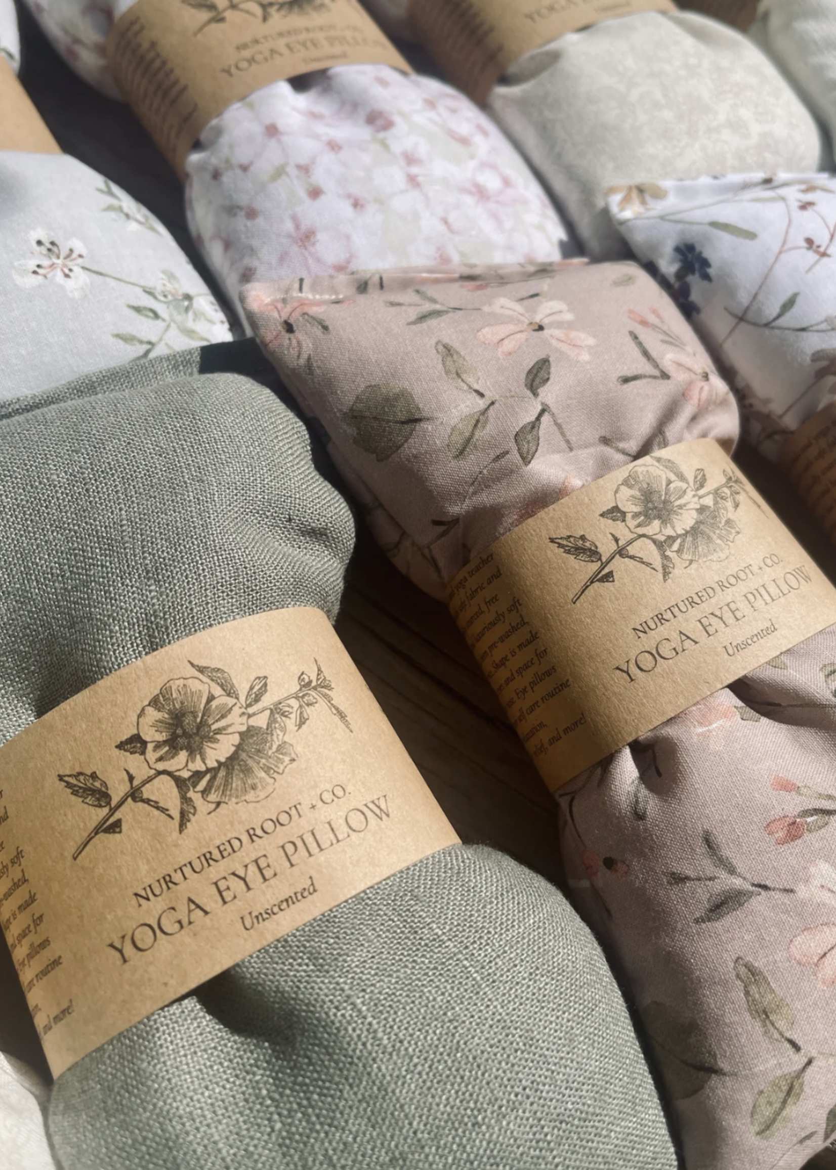Nurtured Root + Co Hot and Cold Shaped Eye Pillow Unscented