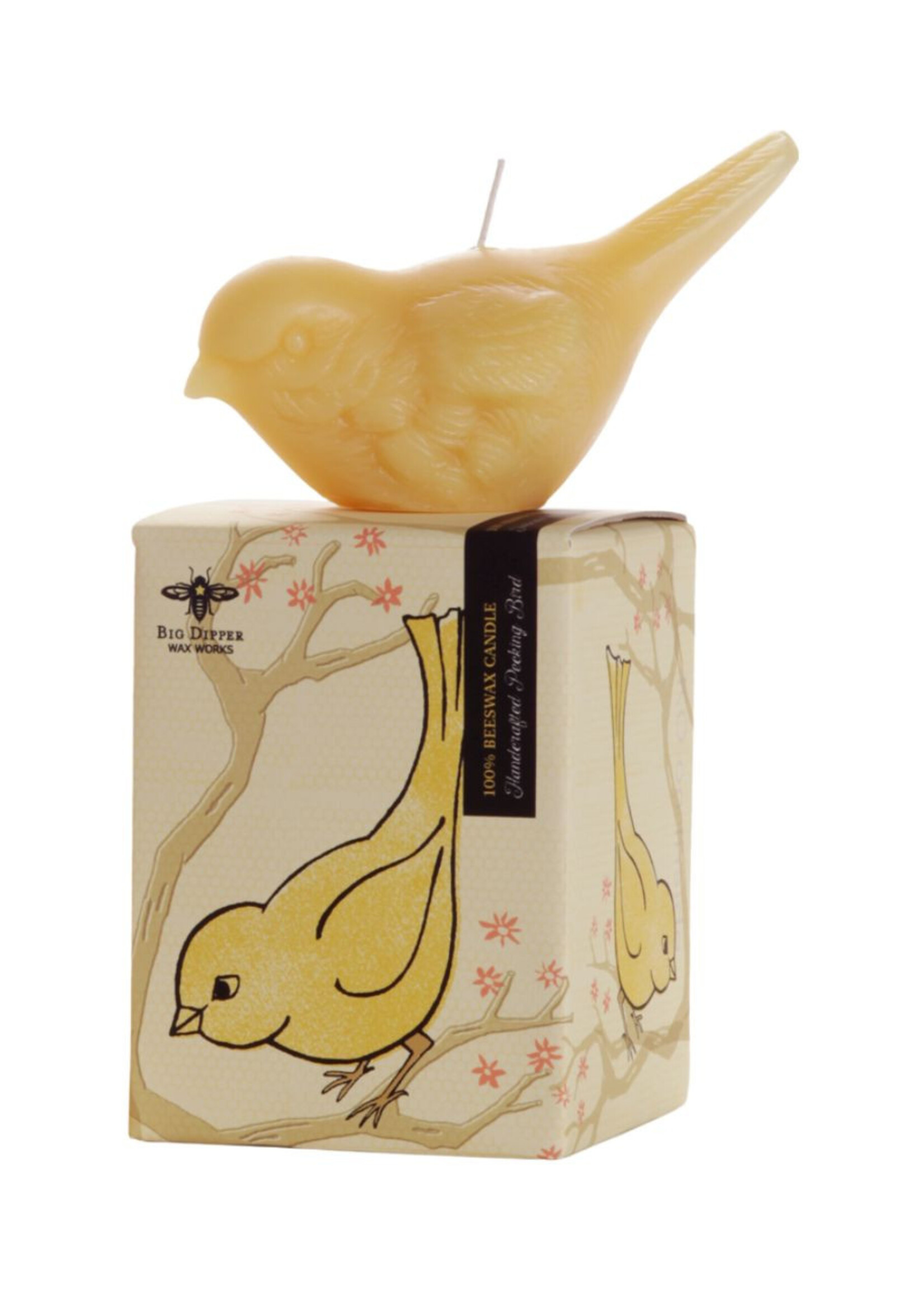 Big Dipper Wax Works Big Dipper  BIRD1   Pure Beeswax  Pecking Bird