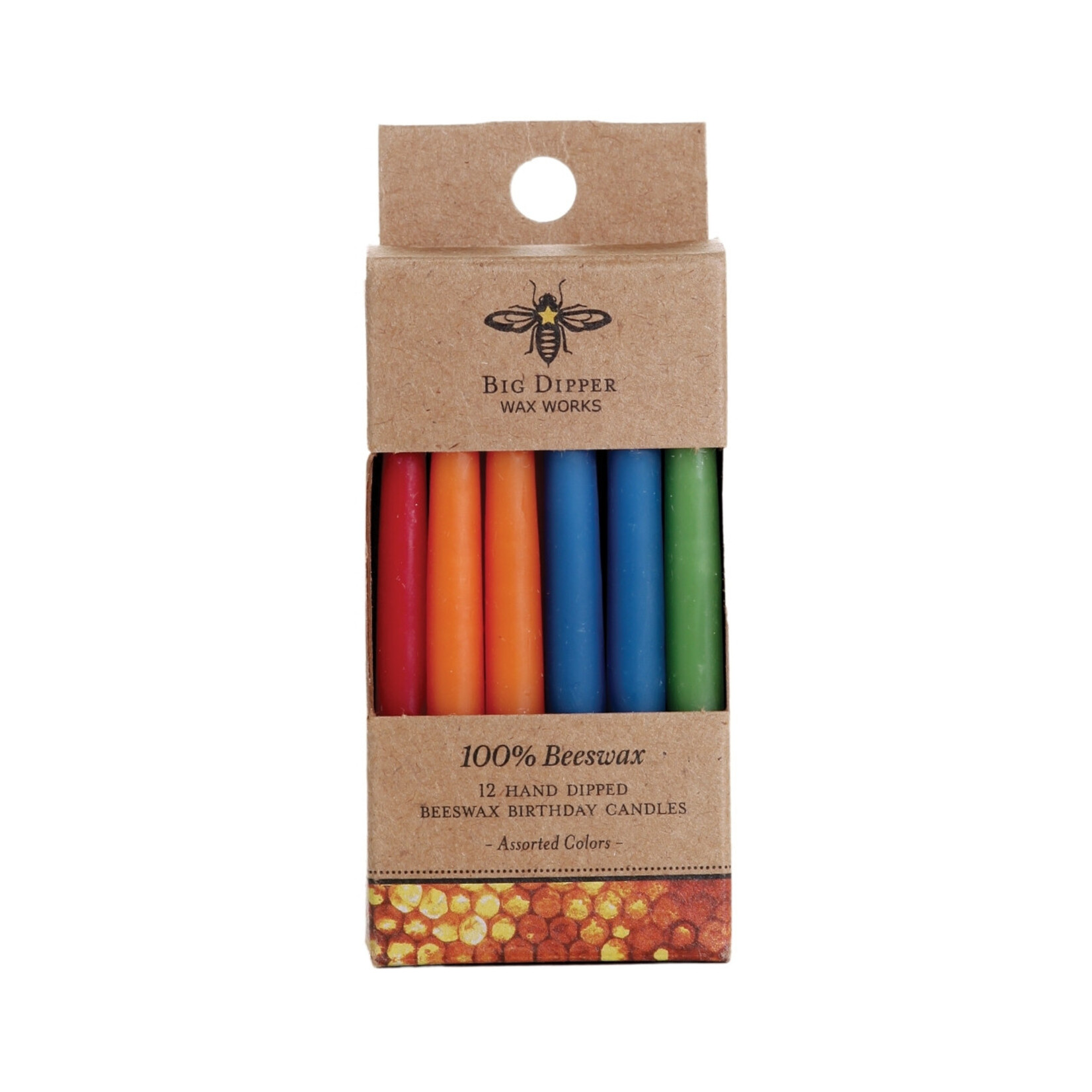 Big Dipper Wax Works Big Dipper Beeswax Birthday Candles colored multi