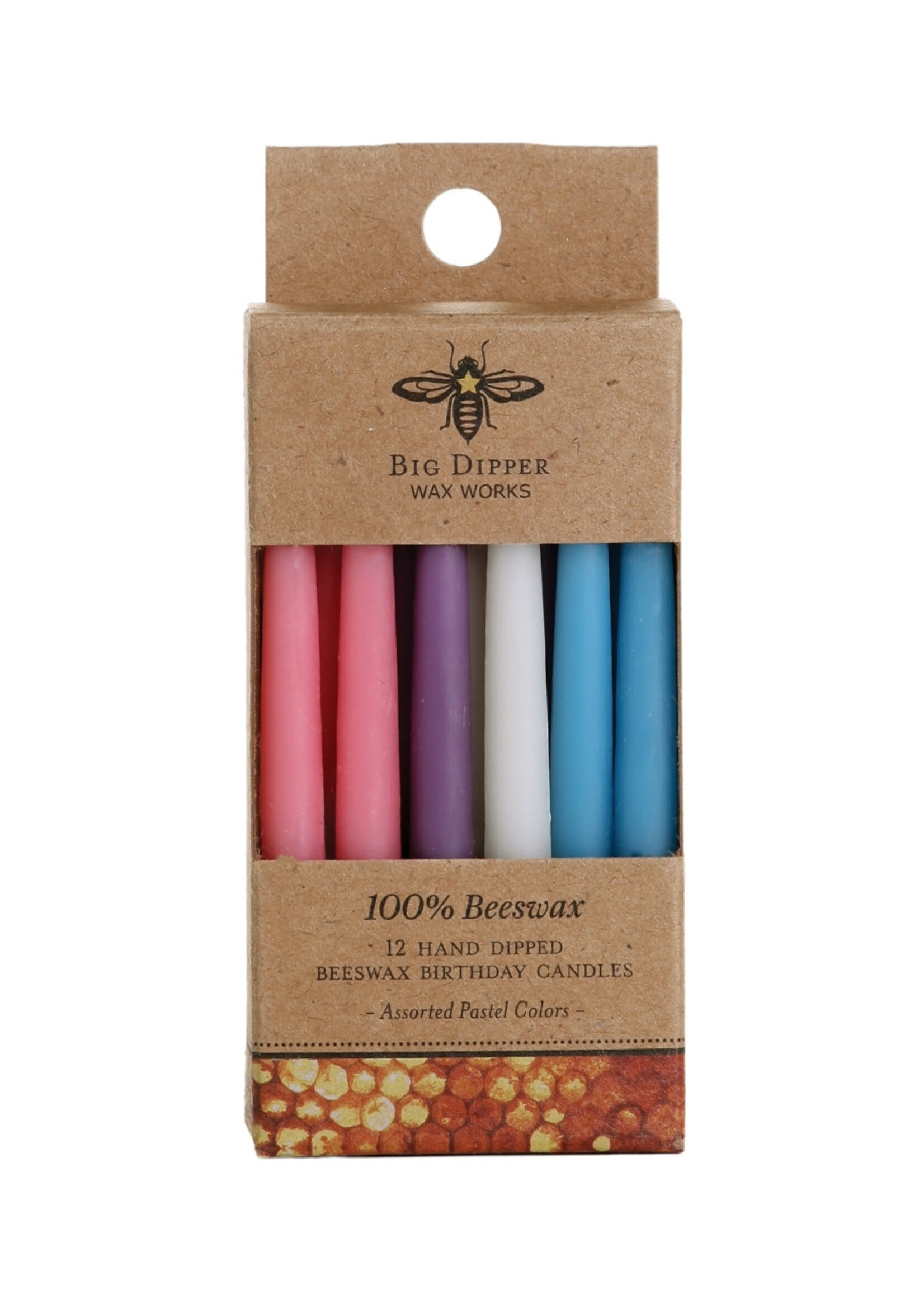 Big Dipper Wax Works Big Dipper Beeswax Tall Birthday Candles Pastel multi