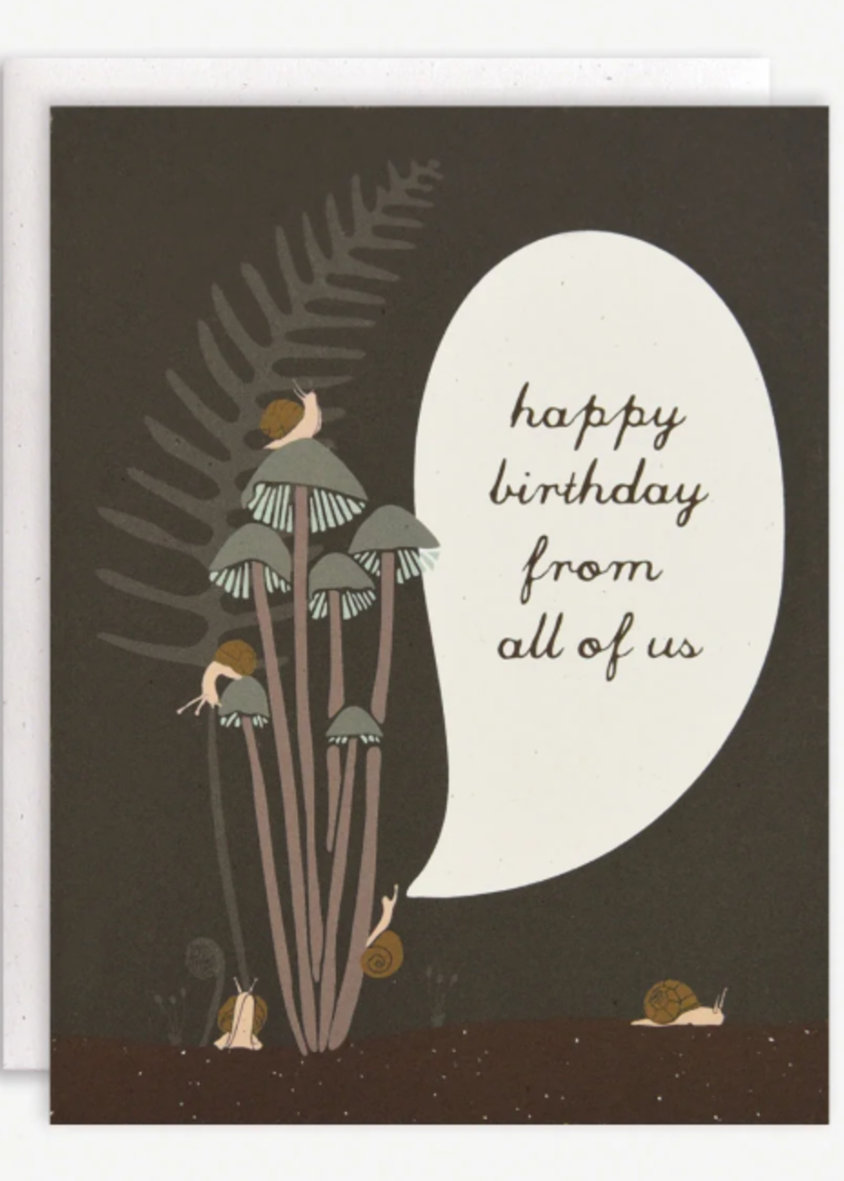 june & december card birthday snails