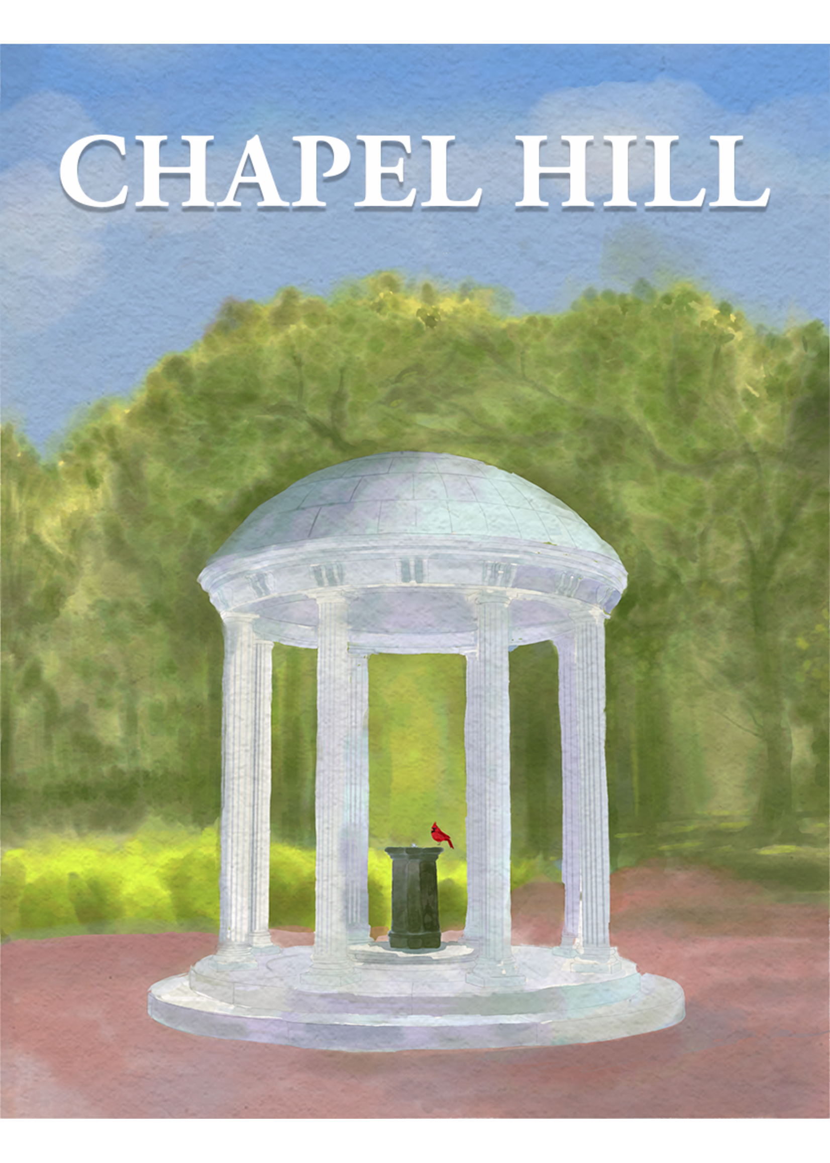 My Muses Card Shop My Muses Card Shop Chapel Hill Old Well postcard by Abhi