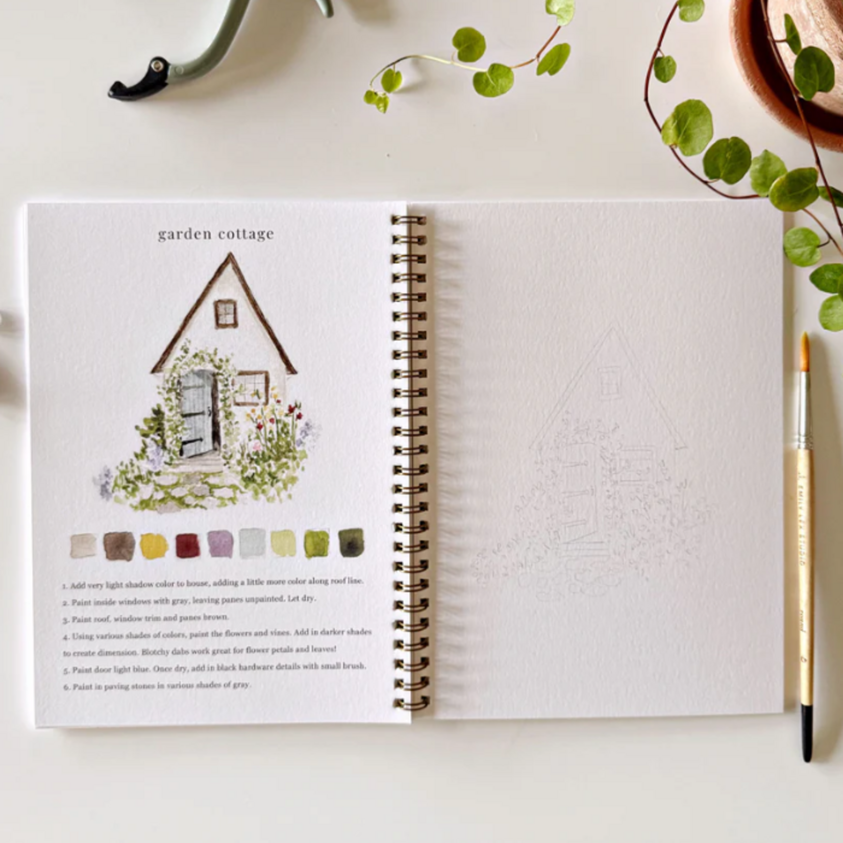 Emily lex studio Emily Lex studio Garden watercolor workbook