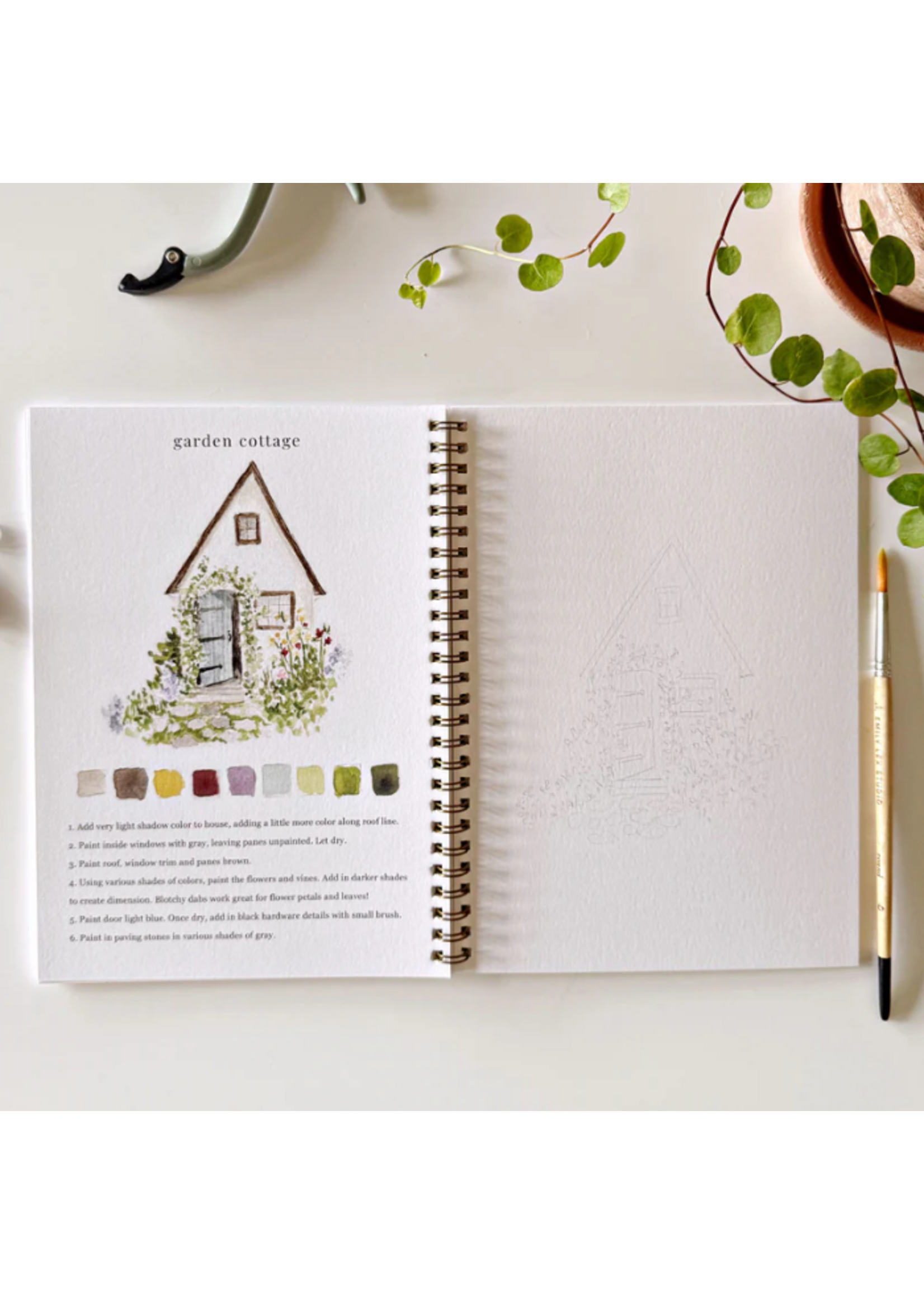 Emily lex studio Emily Lex studio Garden watercolor workbook