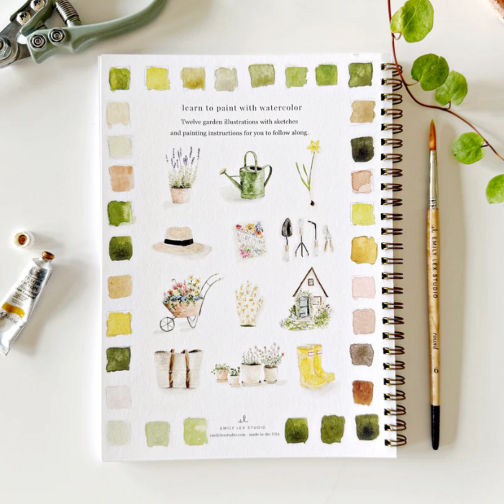 Emily lex studio Emily Lex studio Garden watercolor workbook