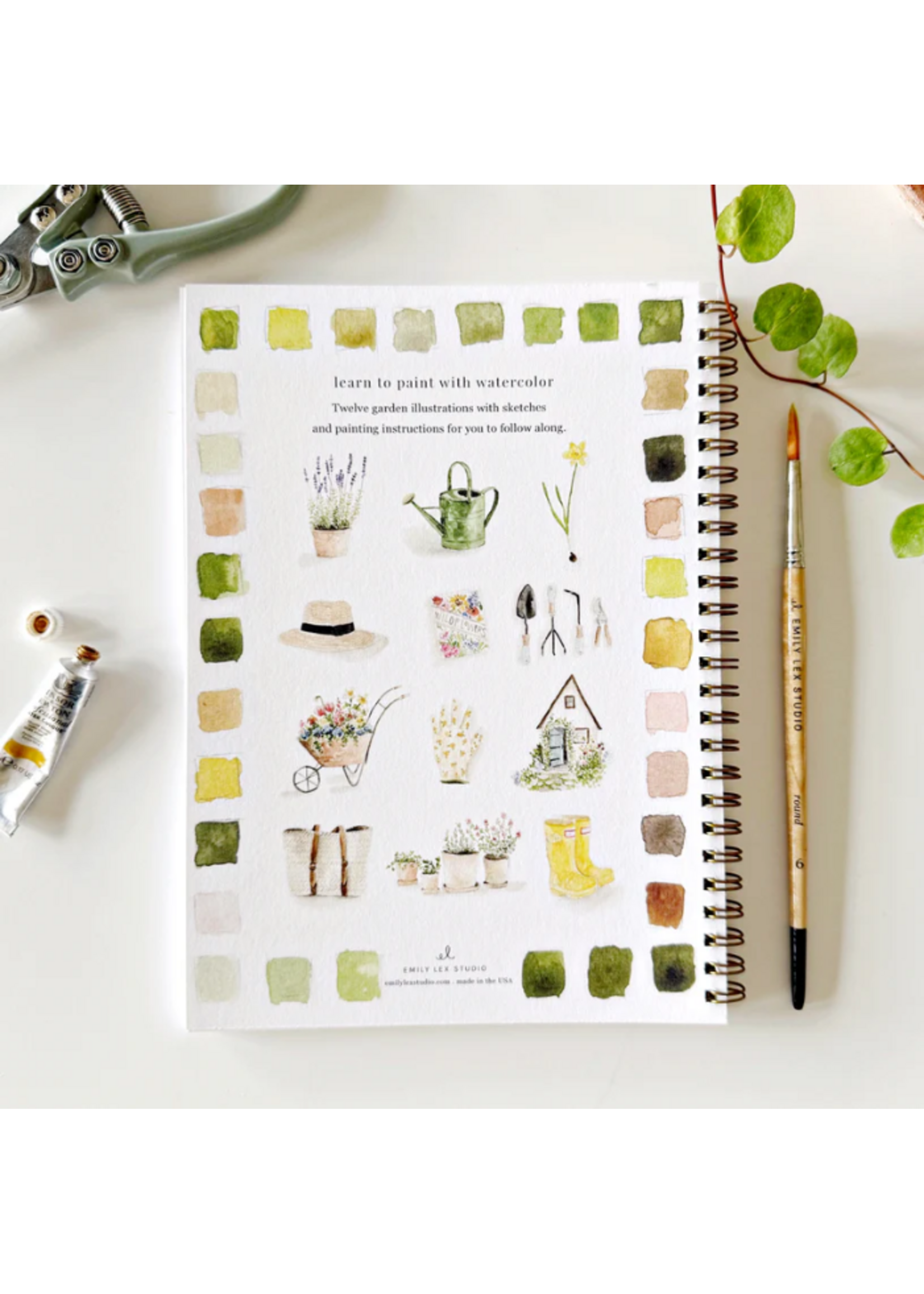 Emily lex studio Emily Lex studio Garden watercolor workbook