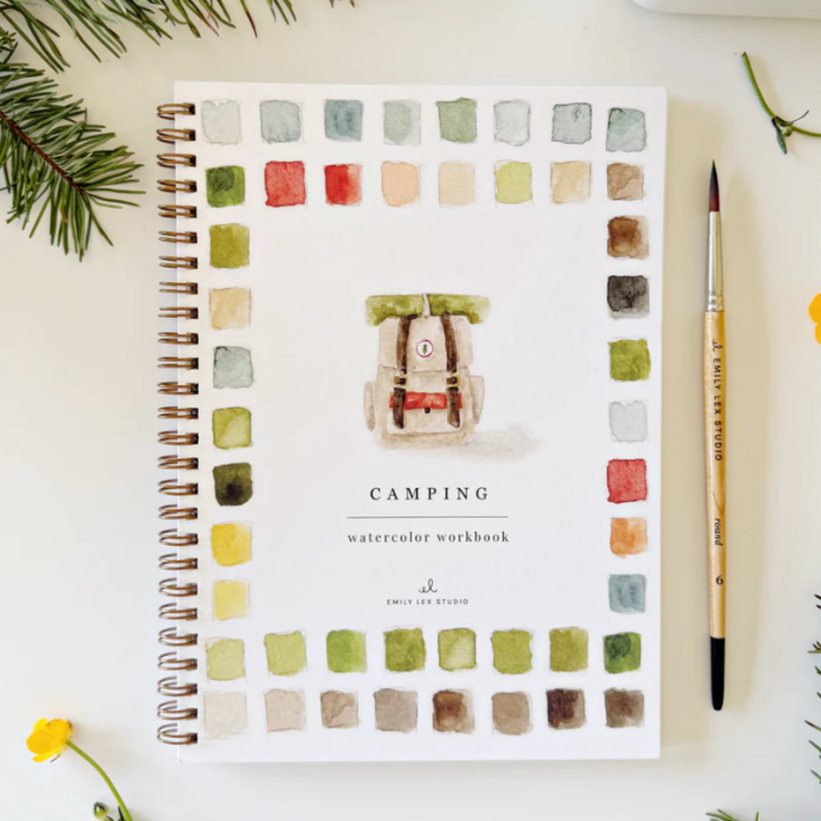 Emily lex studio Emily Lex Studio Watercolor Workbook Camping