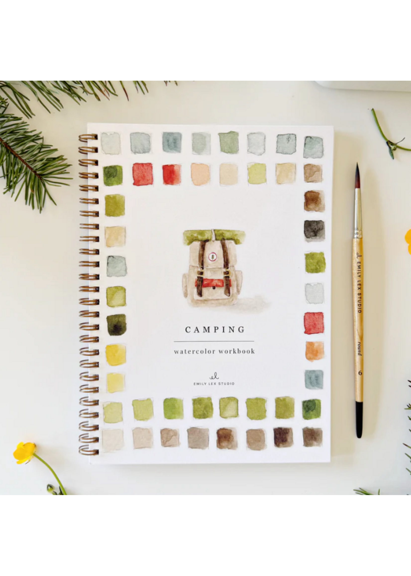 Emily lex studio Emily Lex Studio Watercolor Workbook Camping