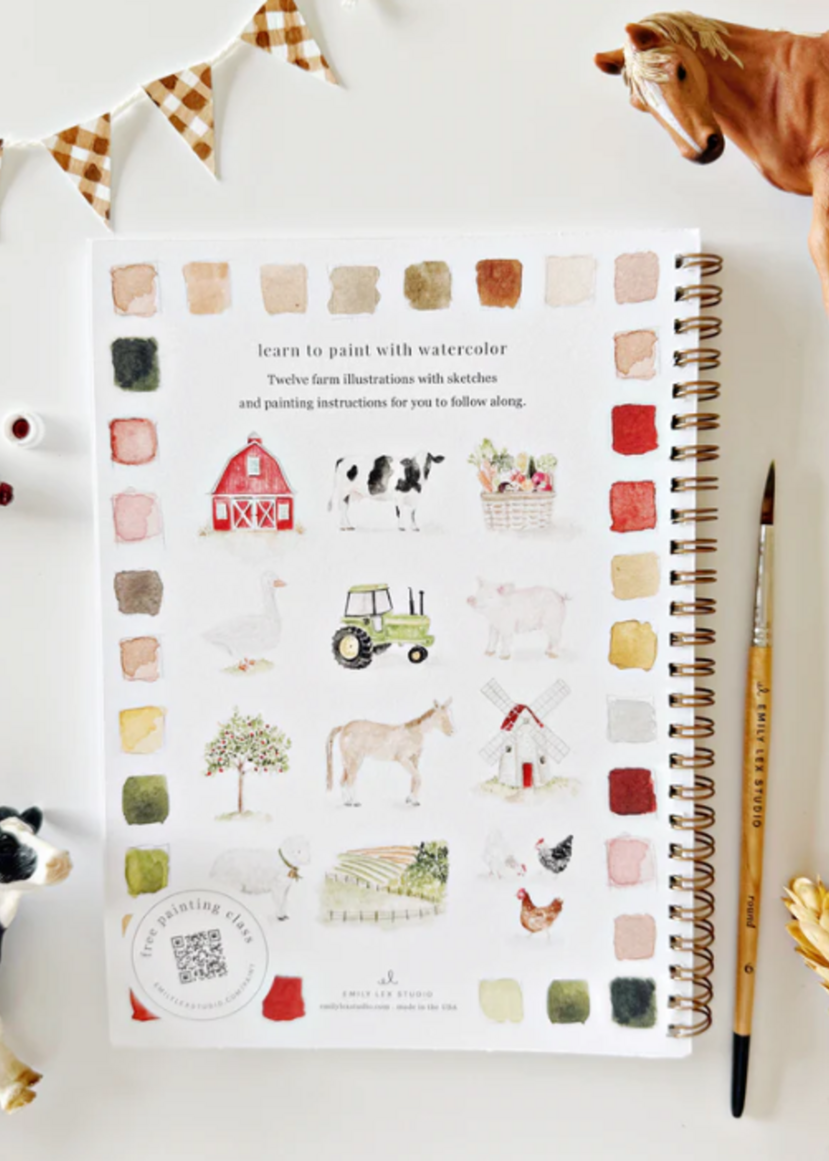 Emily lex studio Emily Lex Studio Farm Watercolor Workbook