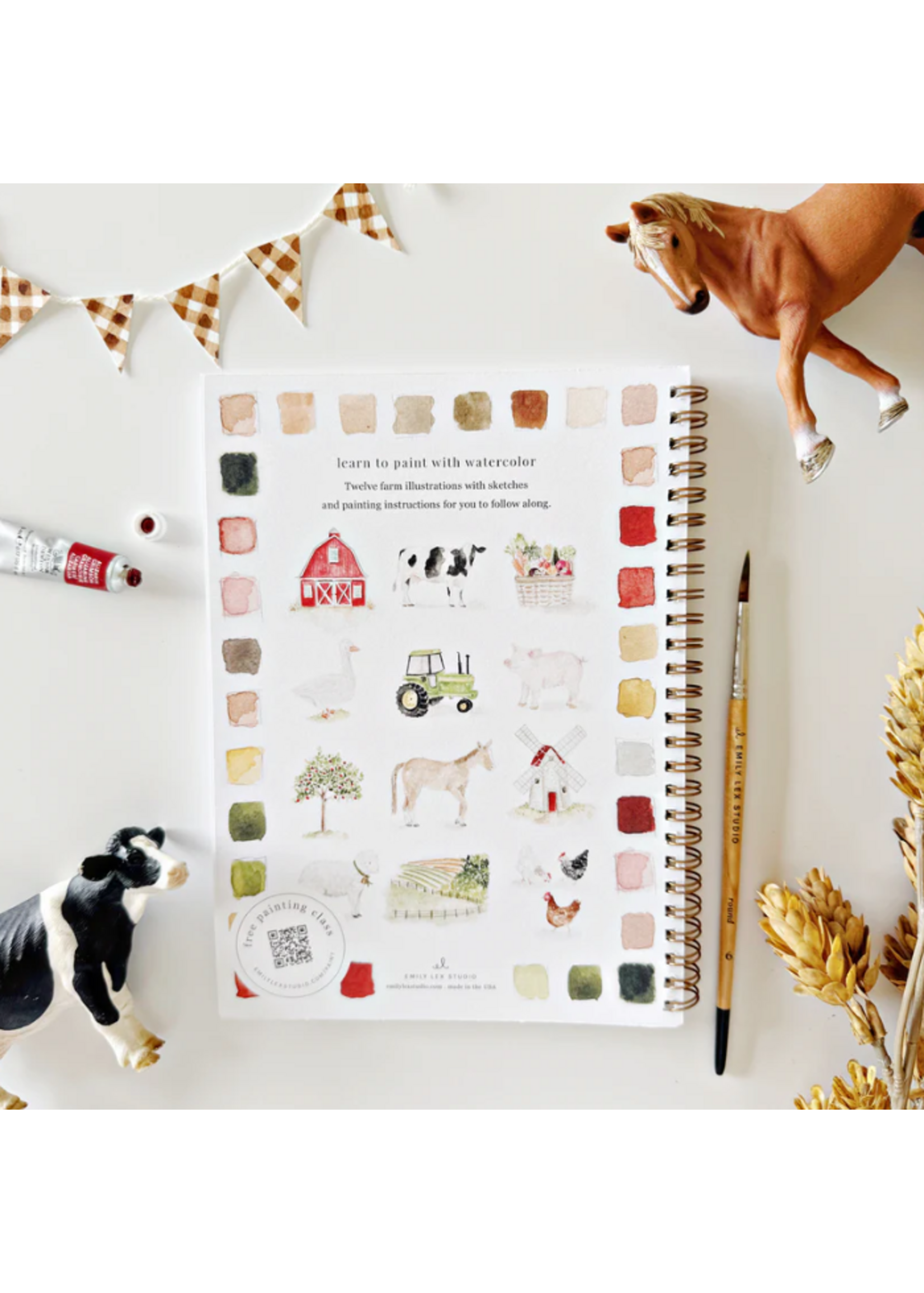 Emily lex studio Emily Lex Studio Farm Watercolor Workbook