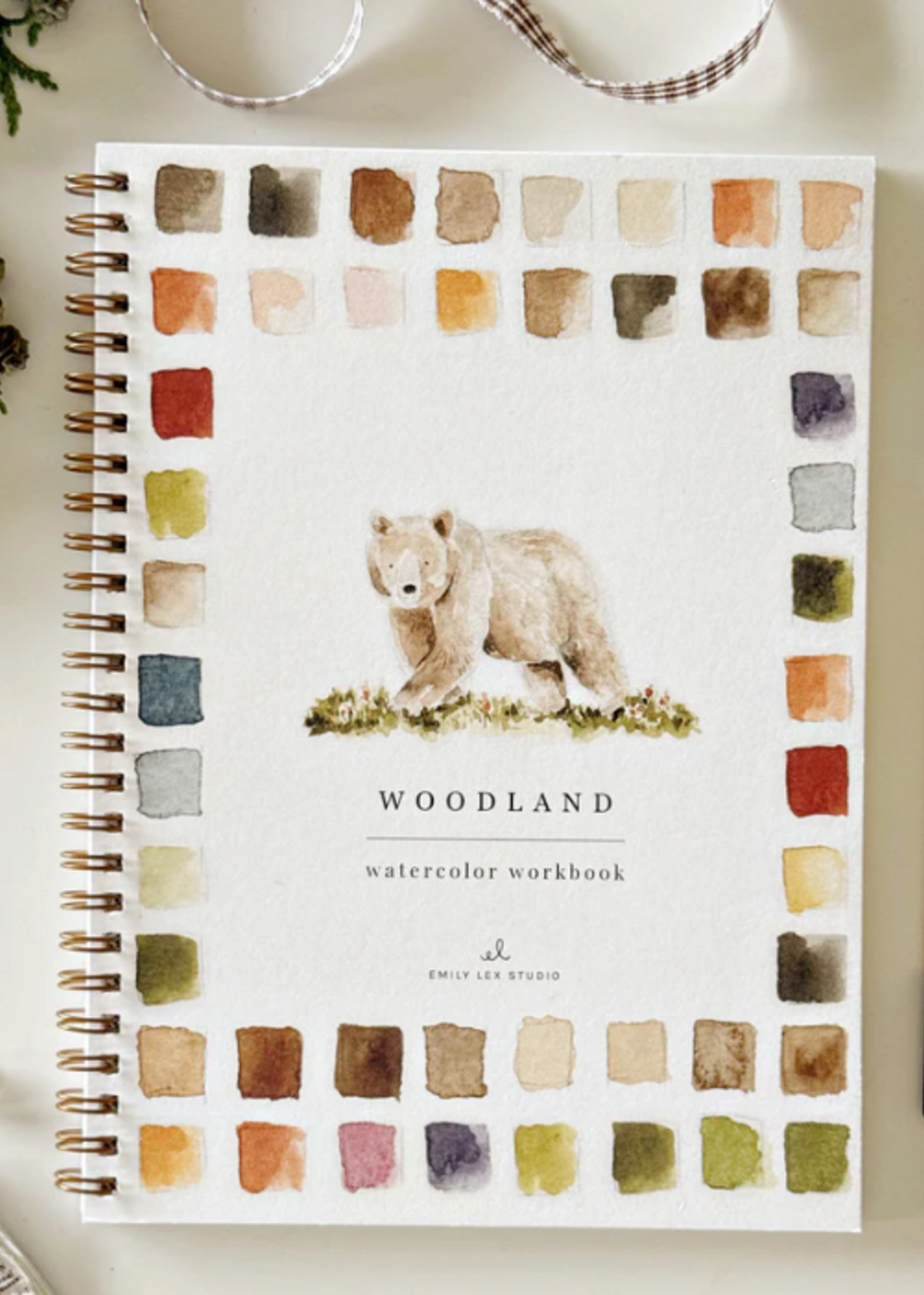 Emily lex studio Emily lex studio Woodland watercolor workbook
