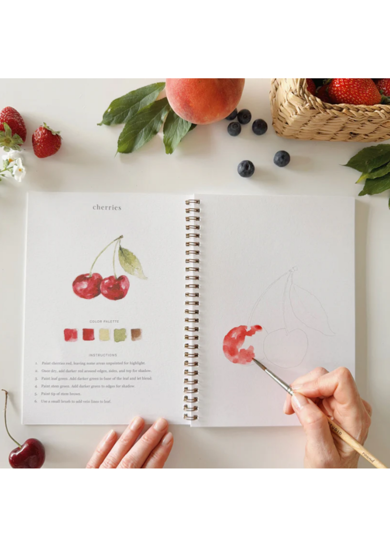 Emily lex studio Emily lex studio Fruit watercolor workbook