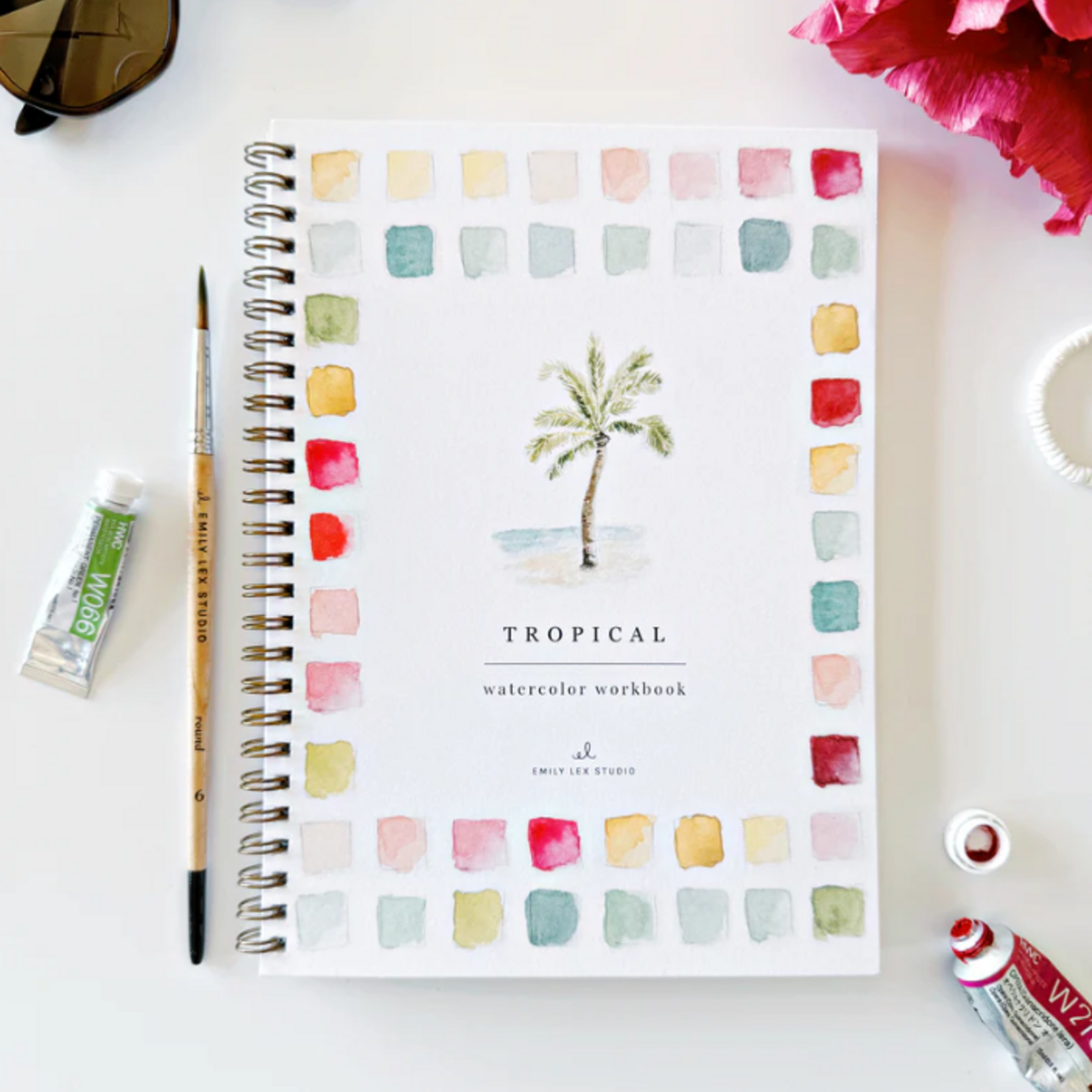 Emily lex studio Emily Lex Studio Tropical Watercolor Workbook