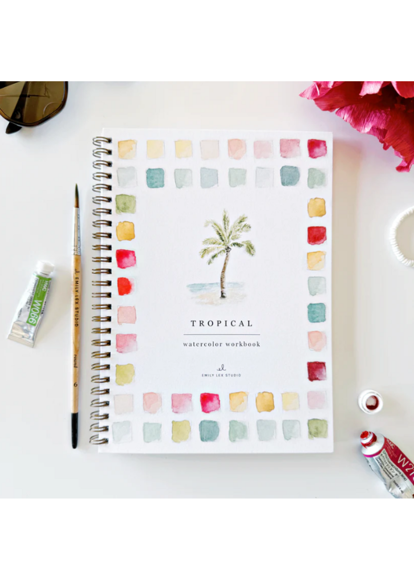 Emily lex studio Emily Lex Studio Tropical Watercolor Workbook