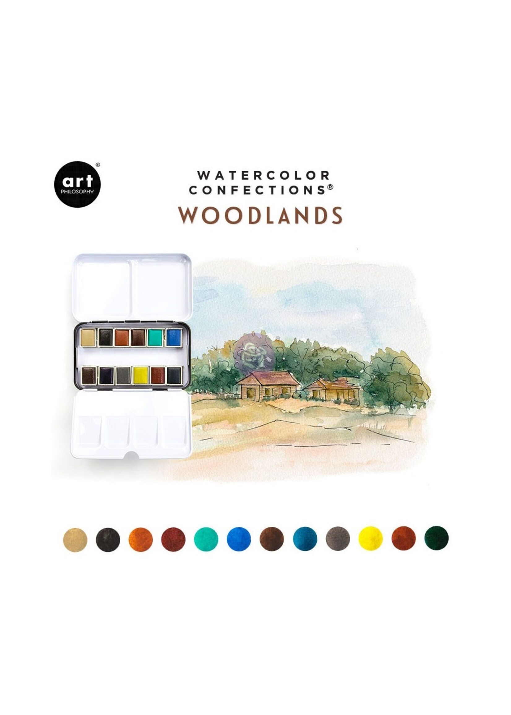 Art Philosophy Art Philosophy Watercolor confections Woodlands