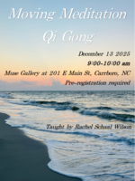 Rachel E Schaal Wilson Moving Meditation Qi Gong with Rachel ( Dec 13th , 9 am to 10 am  )